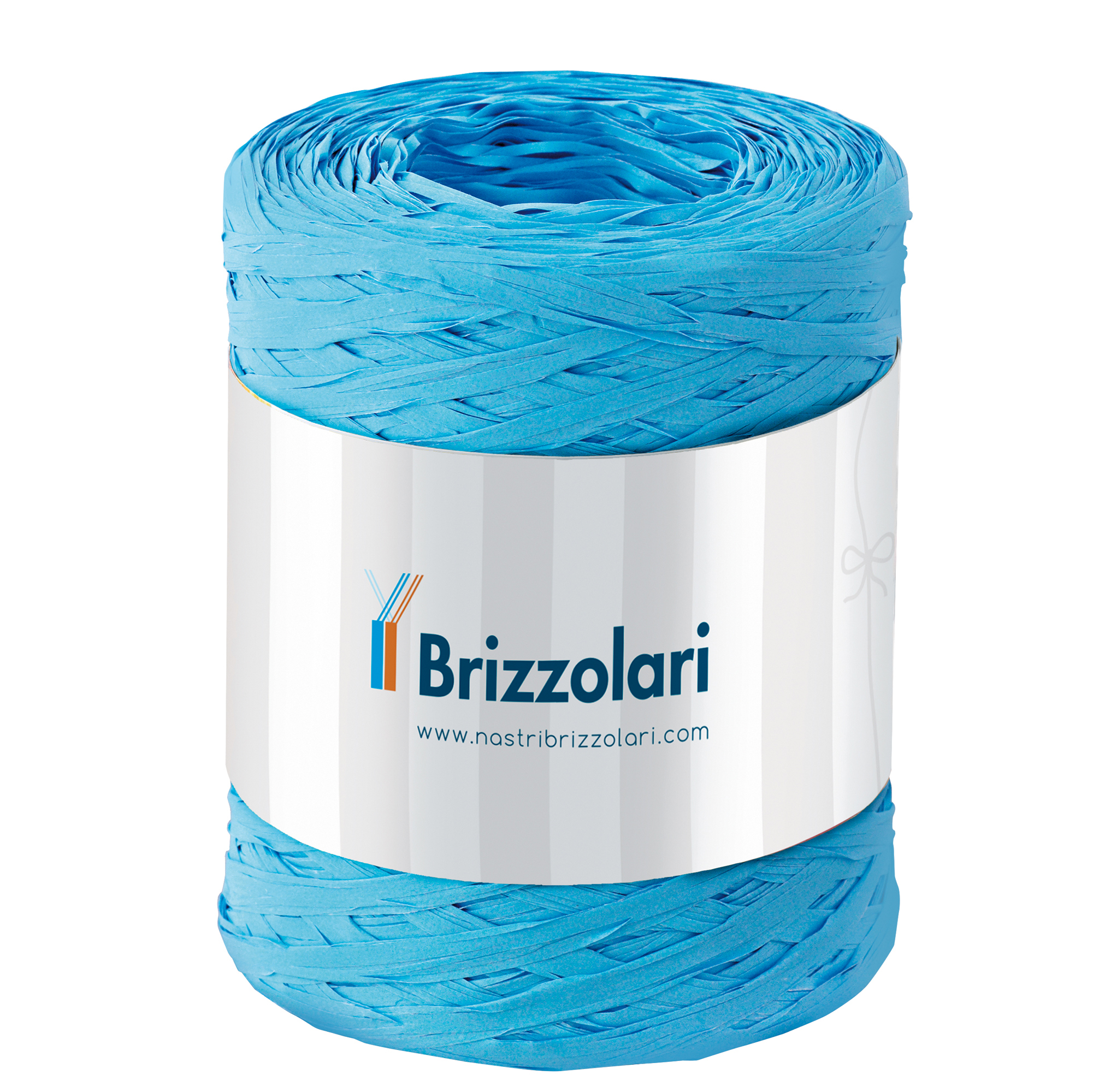 Nastro Rafia sintetica - azzurro 06 - 5mmx200mt …