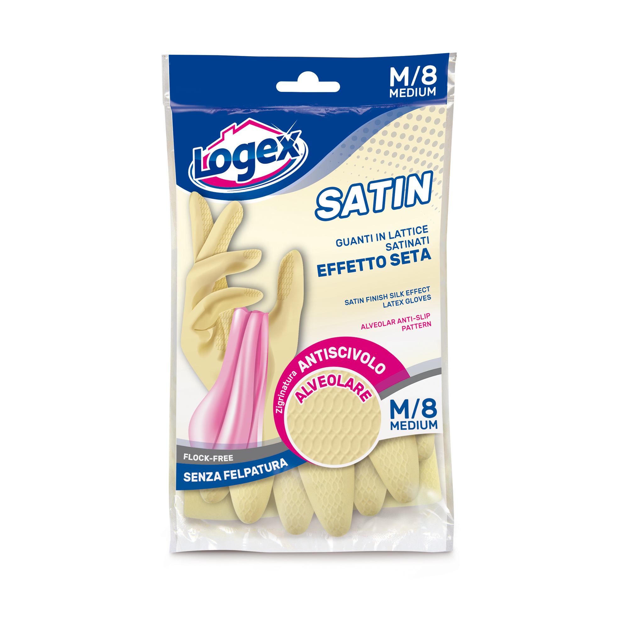 Guanti in lattice Satin - taglia M - …