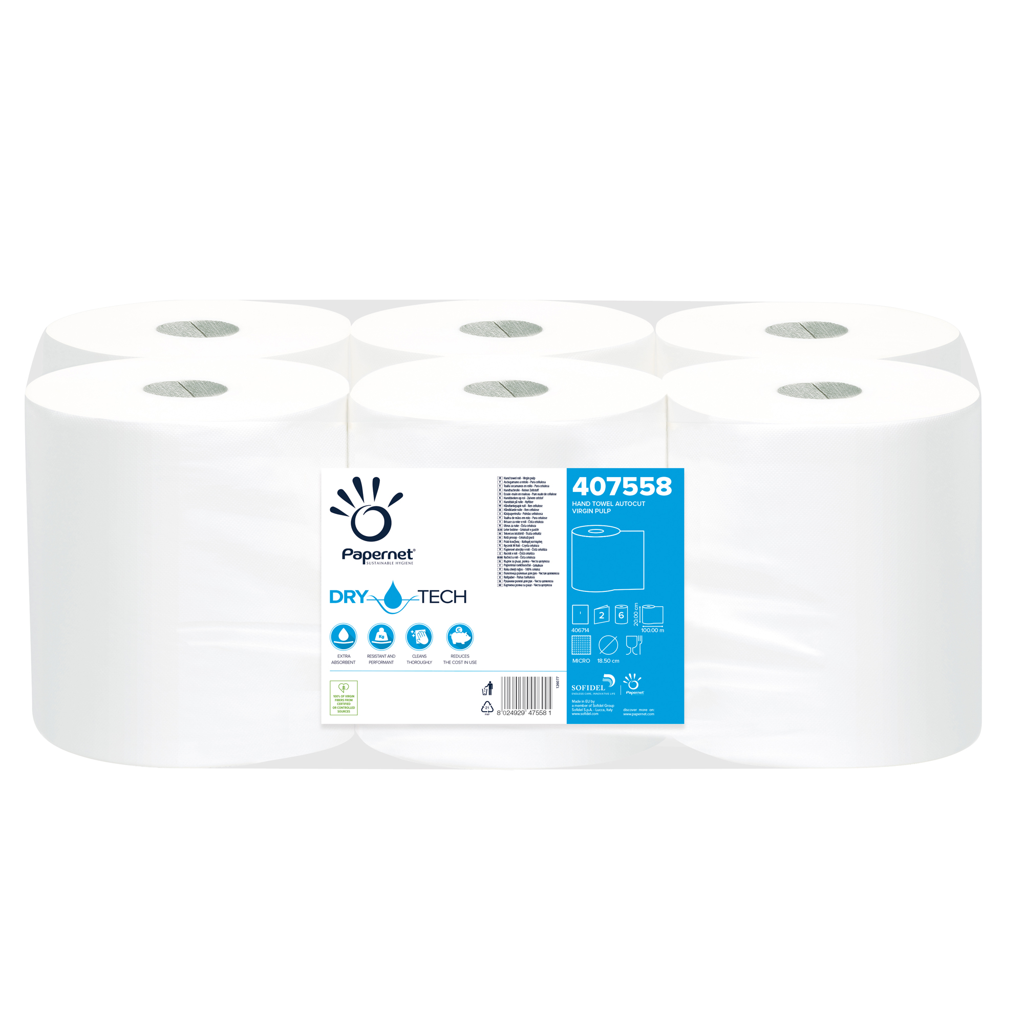 Bobina asciugamani Autocut DryTech - 2 veli - …