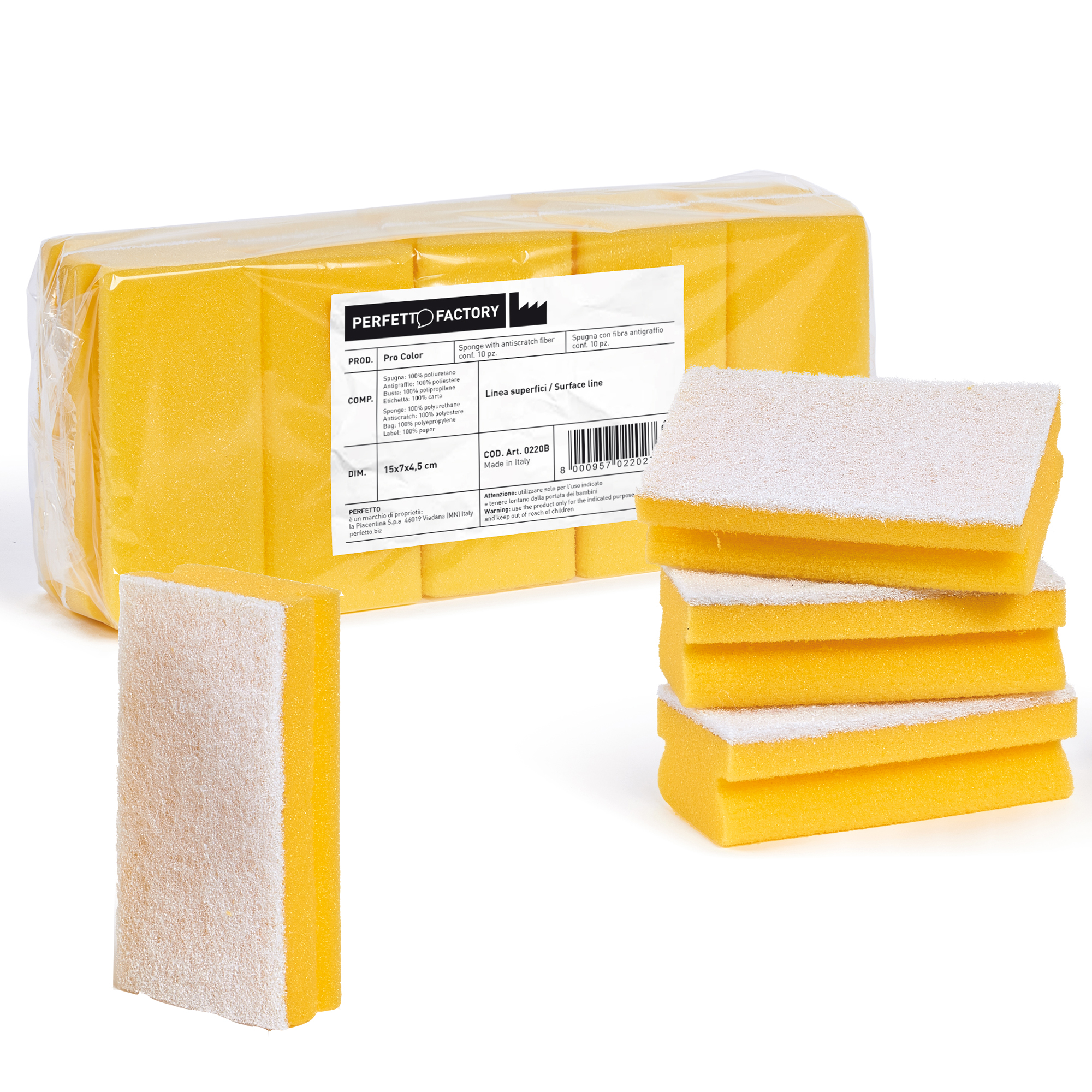 Spugna Pro Color - giallo - PerfettoFactory - …