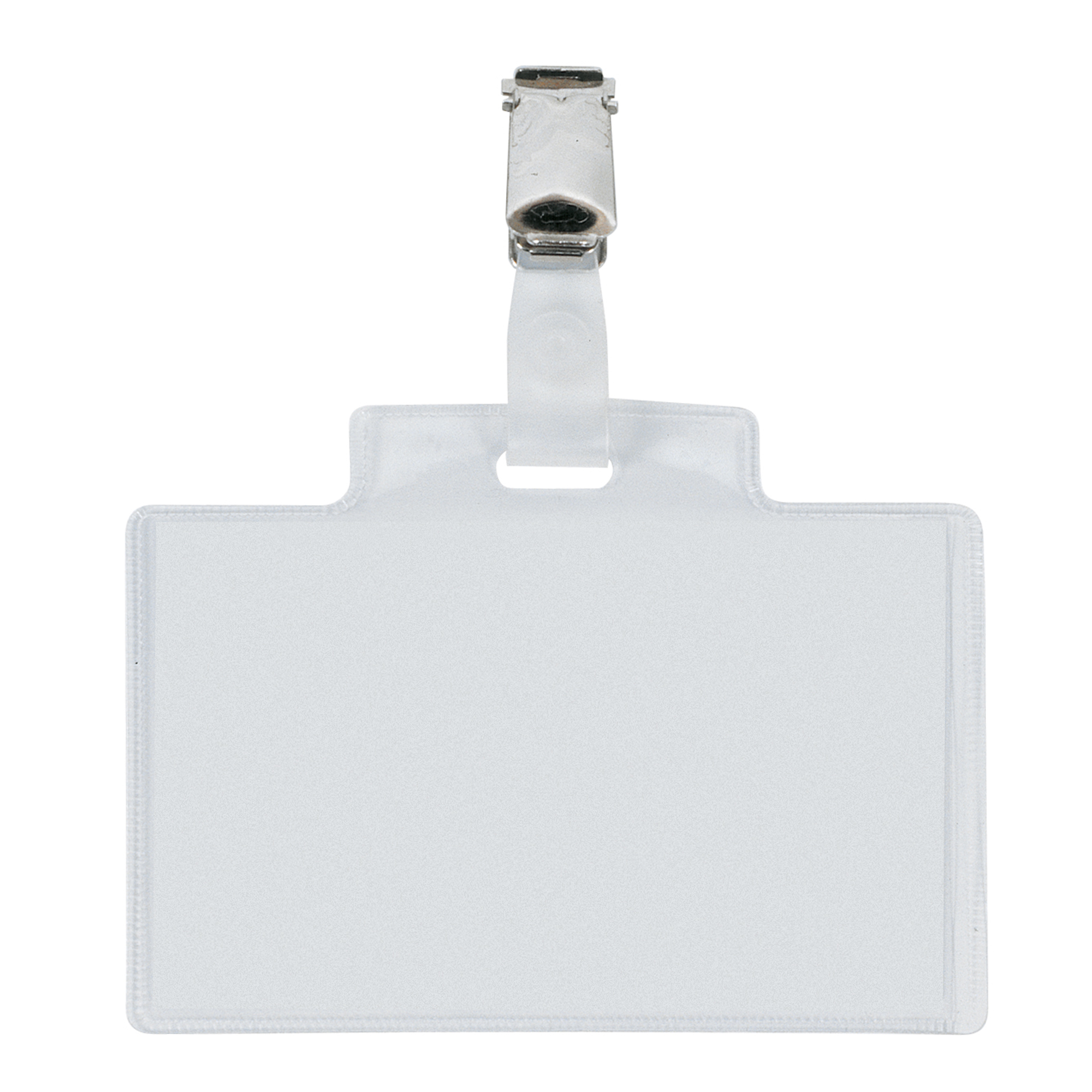 SEI PASS 3 E - Badge per il nome - clip - trasparente (pacchetto di 10)