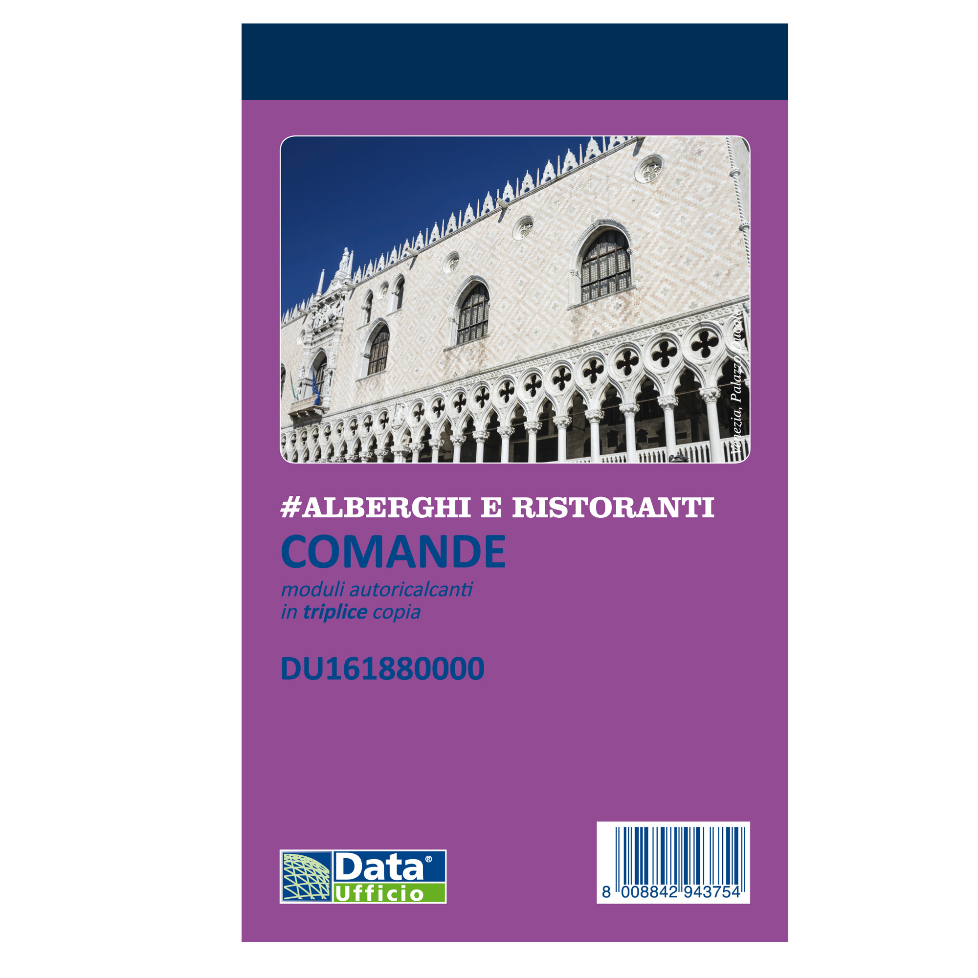 Data Ufficio - Ordini generici - 25 fogli - 100 x 168 mm - tripla - senza carbonio