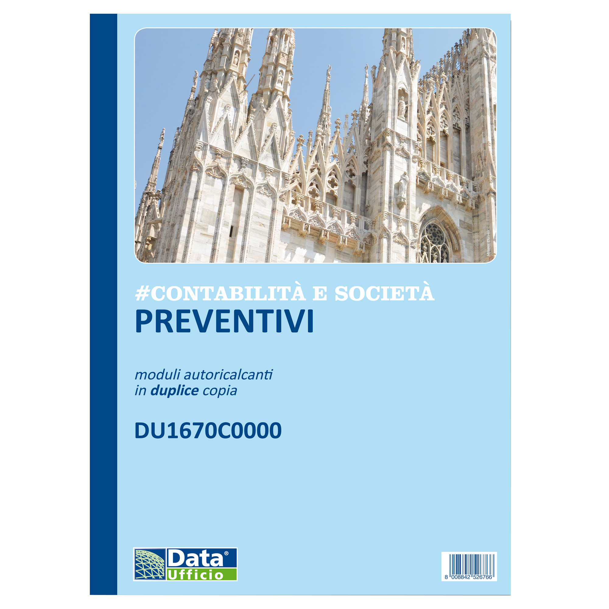 Data Ufficio - Modulo di preventivazione - 50 fogli - 215 x 297 mm - duplicato - senza carbonio - numerato