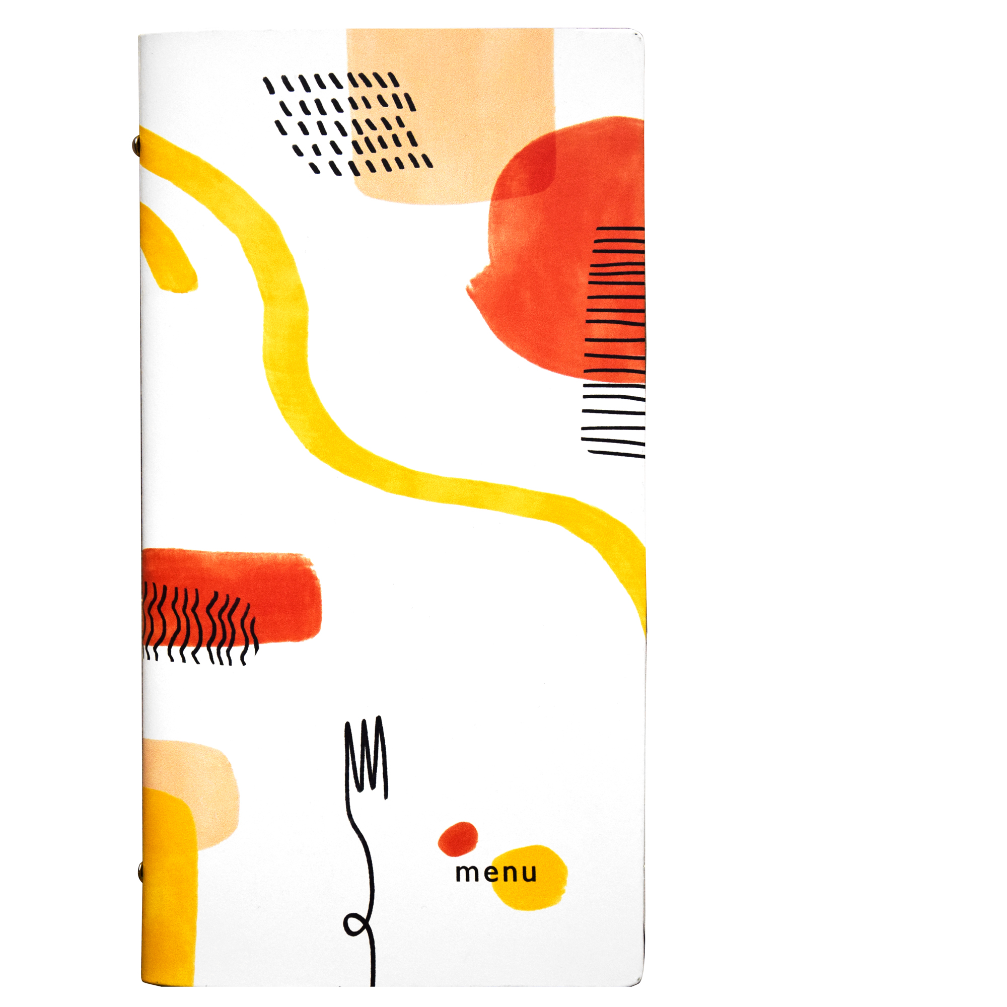 Portamenù linea Spaghetti - 18x31,6 cm - bianco …