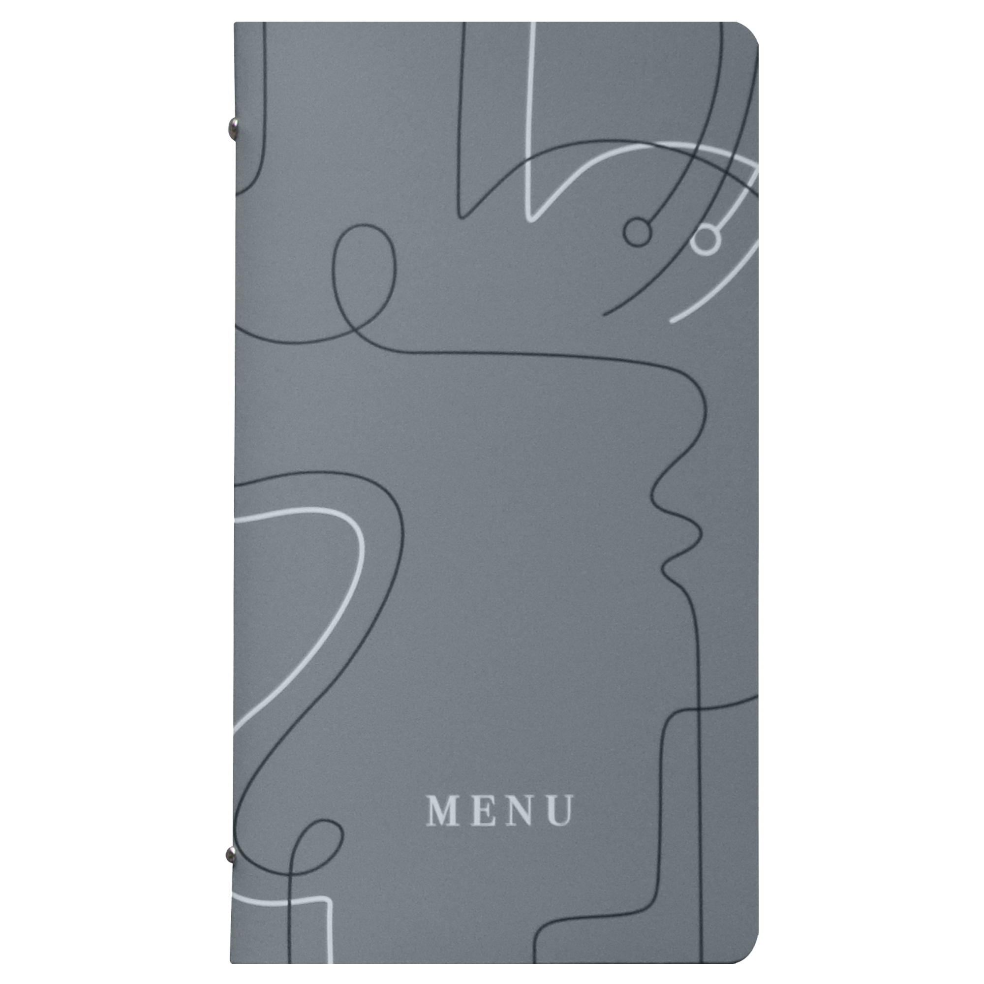 Portamenù linea Linee - 18x31,6 cm - grigio …