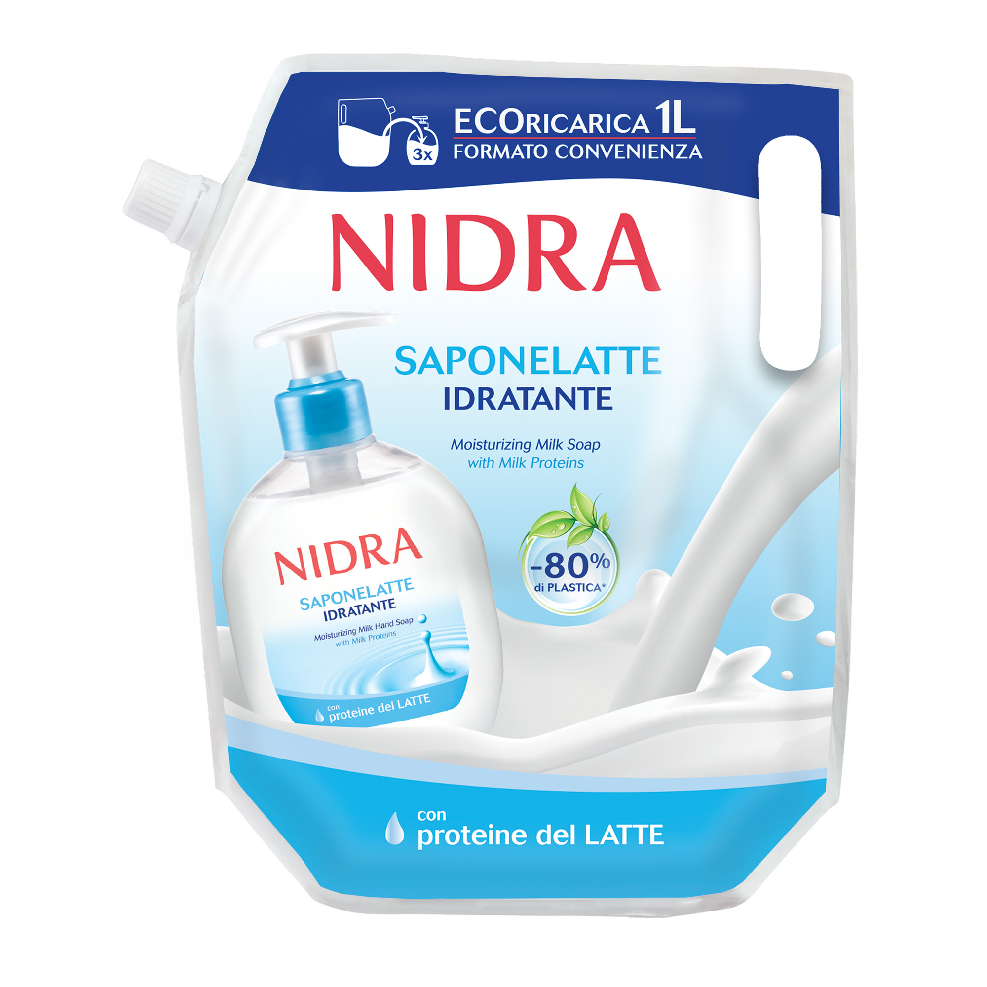 Sapone liquido mani - ecoricarica 1 L - …