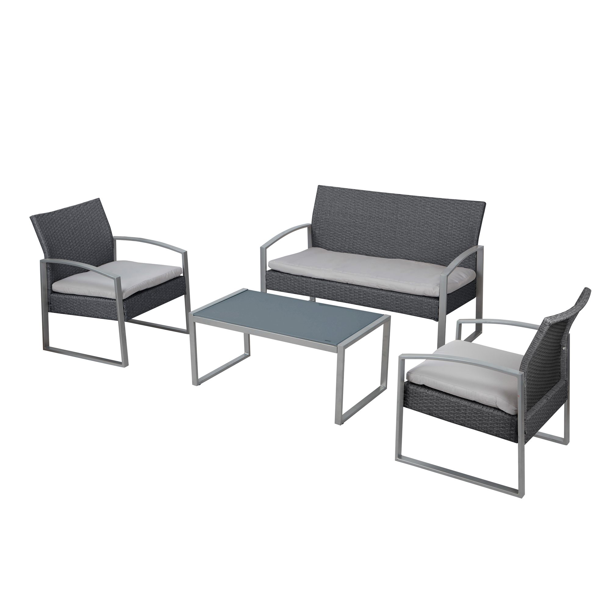 Salotto Alicante - bianco/grigio - Garden Friend - …