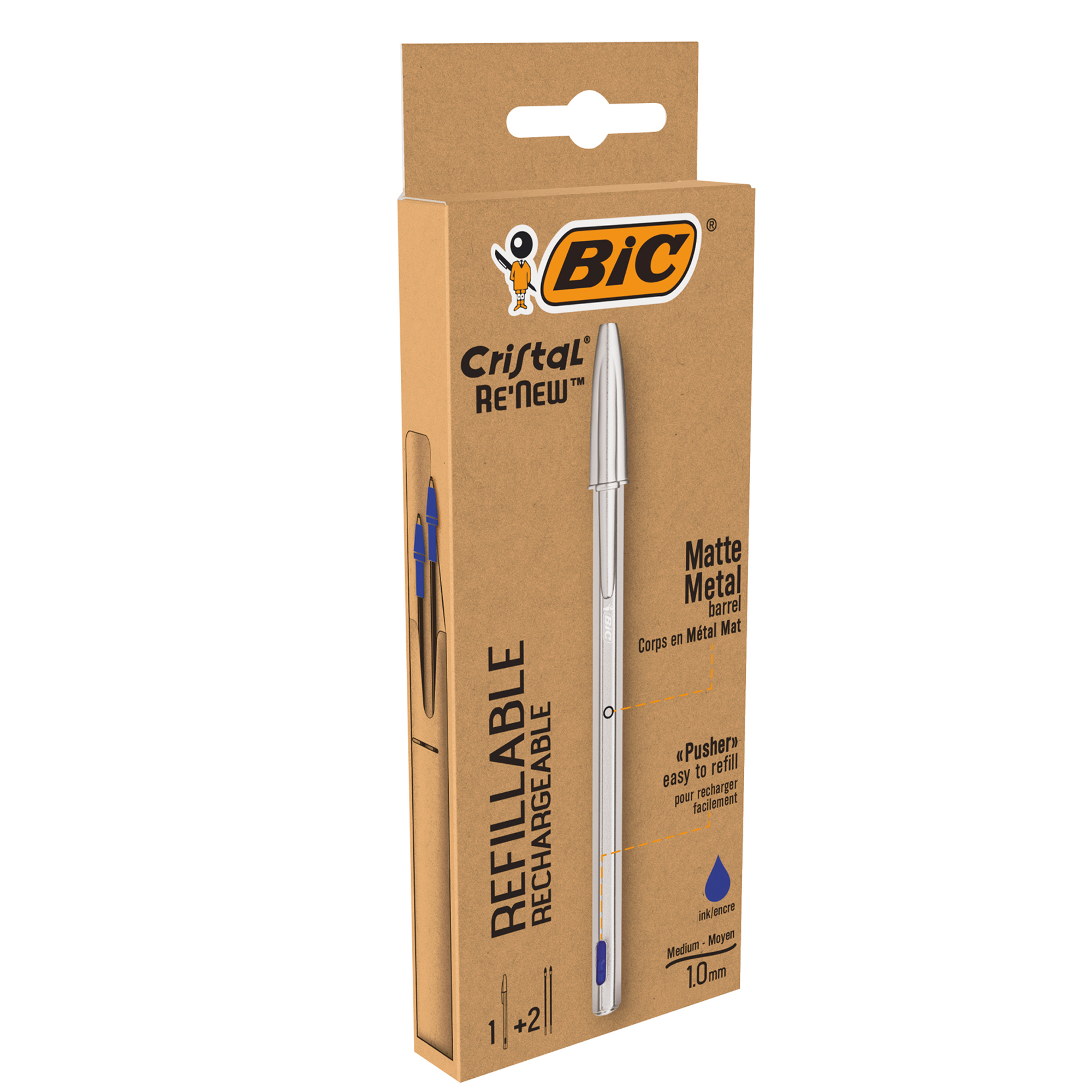Penna sfera Cristal Re'New - con cappuccio - …