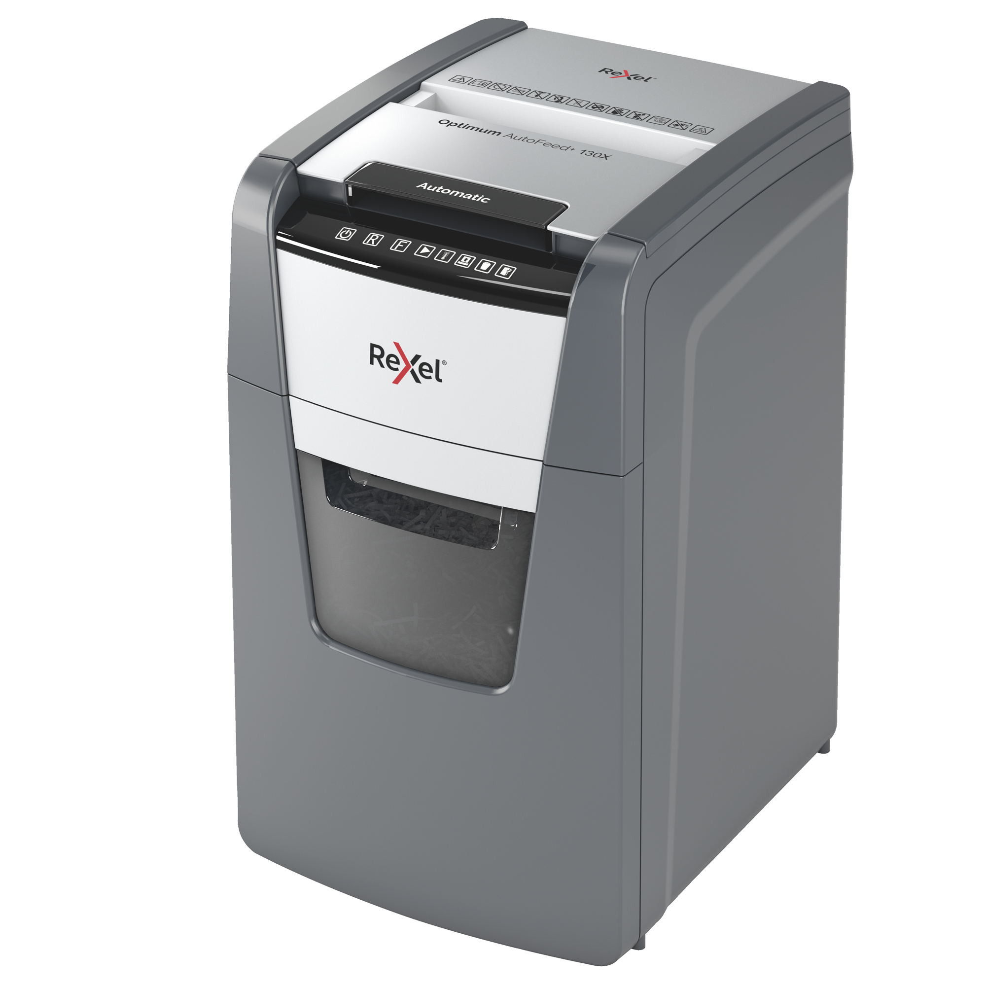 Rexel Optimum AutoFeed+ 130X - Distruggidocumenti - taglio incrociato - 4 x 28 mm - P-4