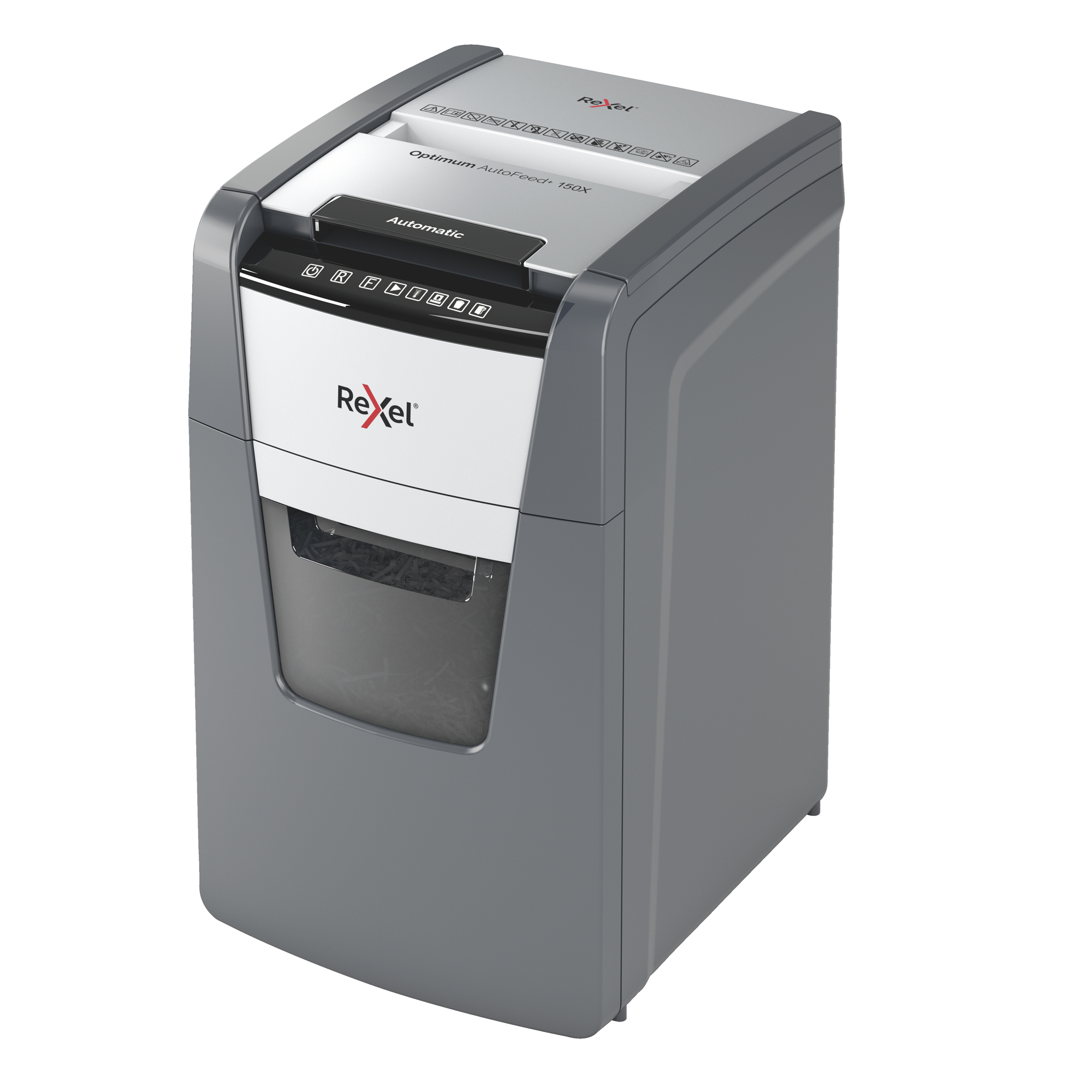 Rexel Optimum AutoFeed+ 150X - Distruggidocumenti - taglio incrociato - 4 x 28 mm - P-4