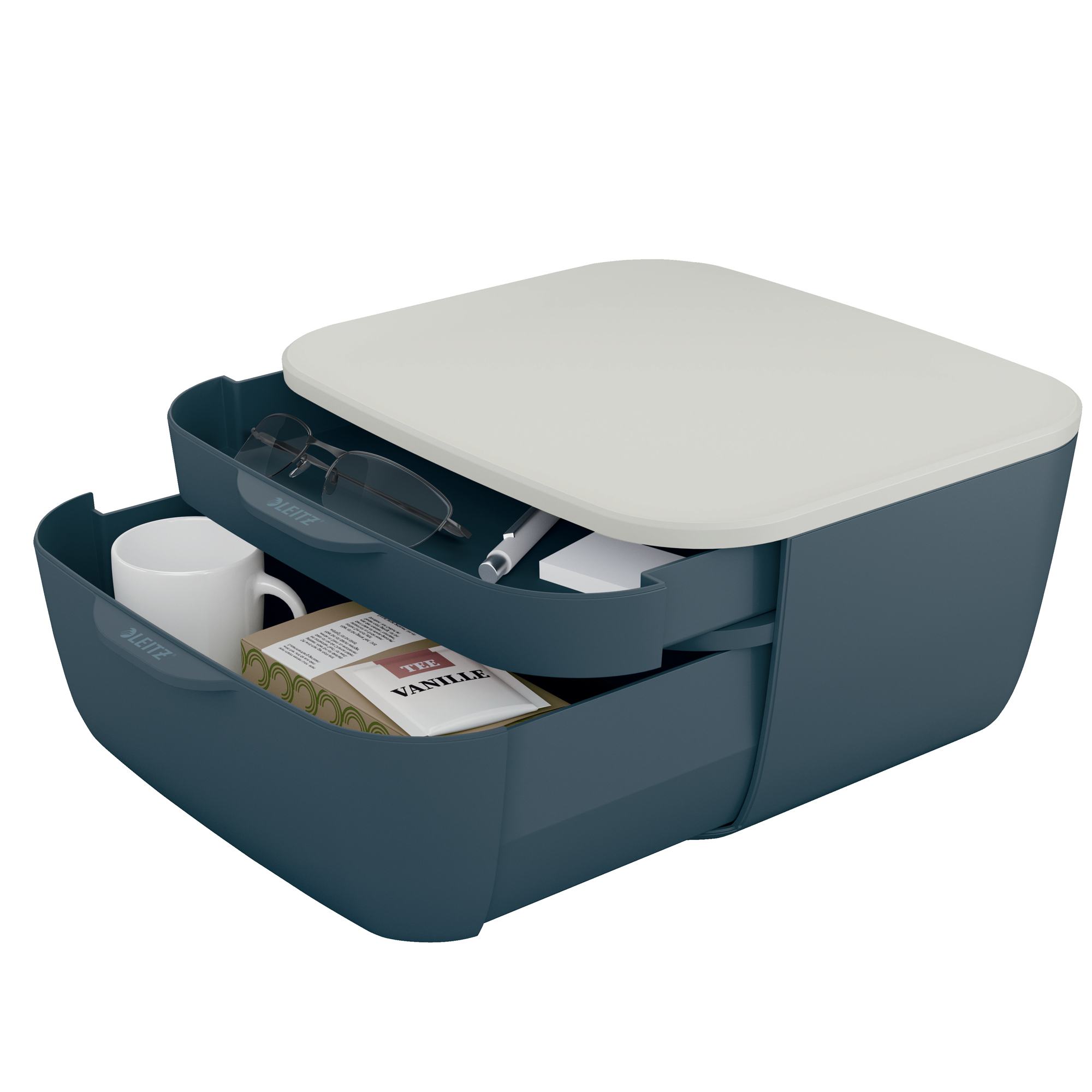 Leitz Cosy - Cassettiera - 2 cassetti - grigio velluto