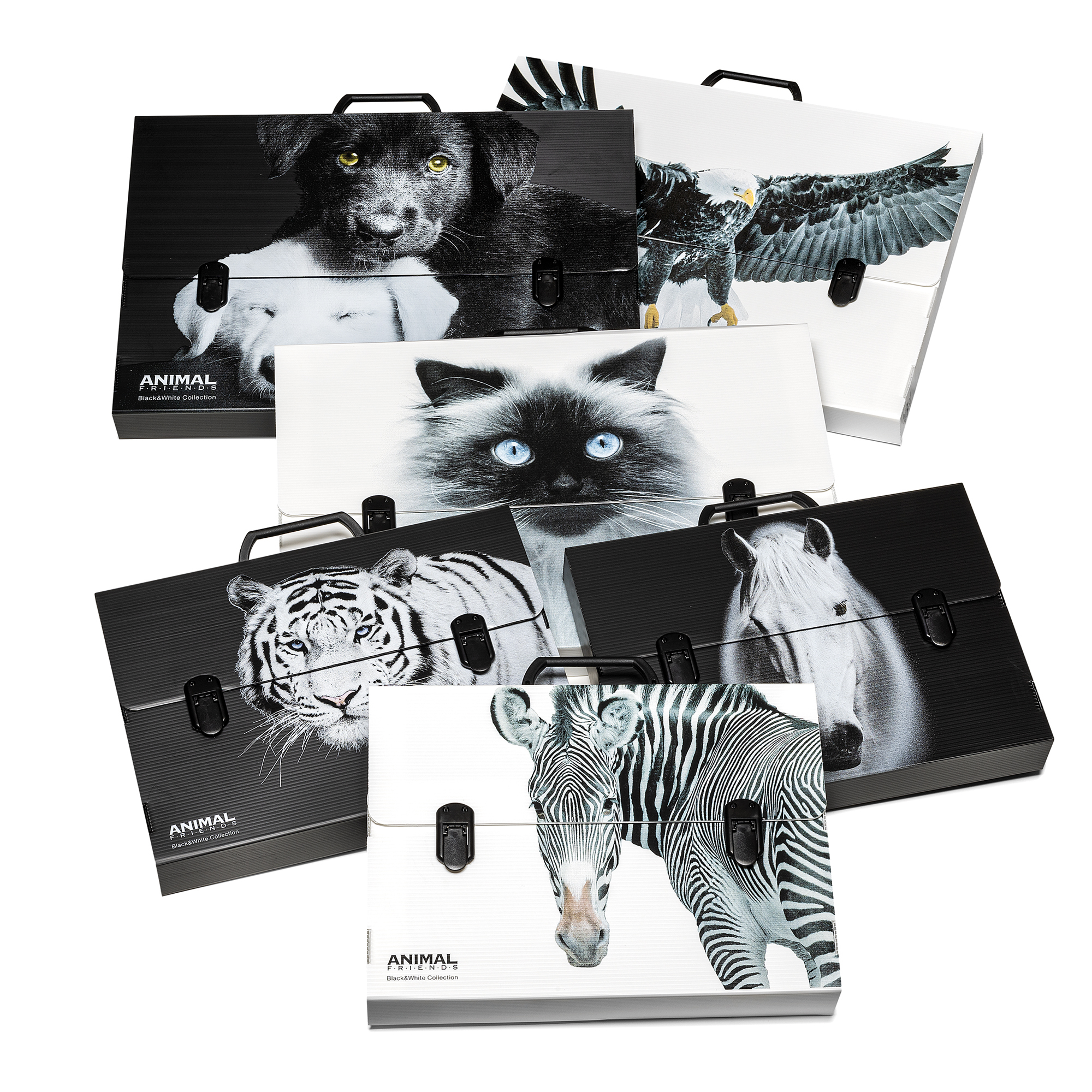 Valigetta polionda Animal Friends - 38 x 53 …