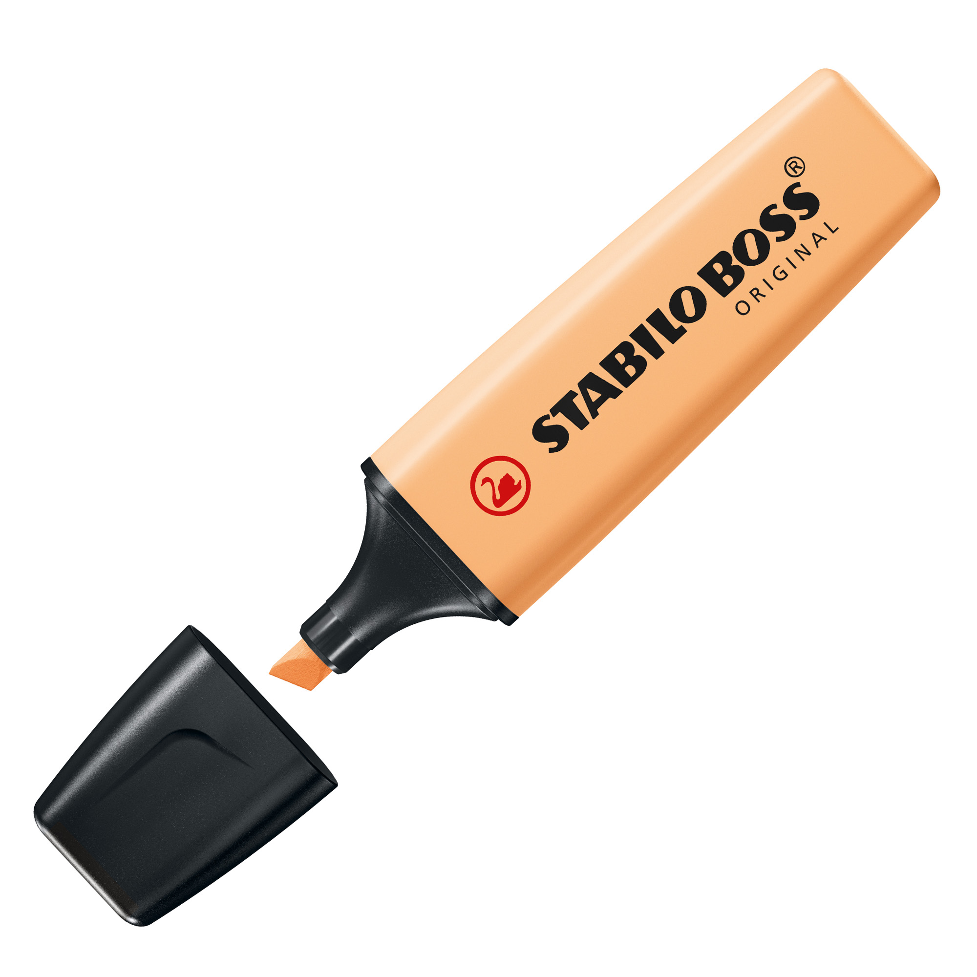STABILO BOSS ORIGINAL Pastel - Evidenziatore - arancione pallido - inchiostro base acqua - 2-5 mm