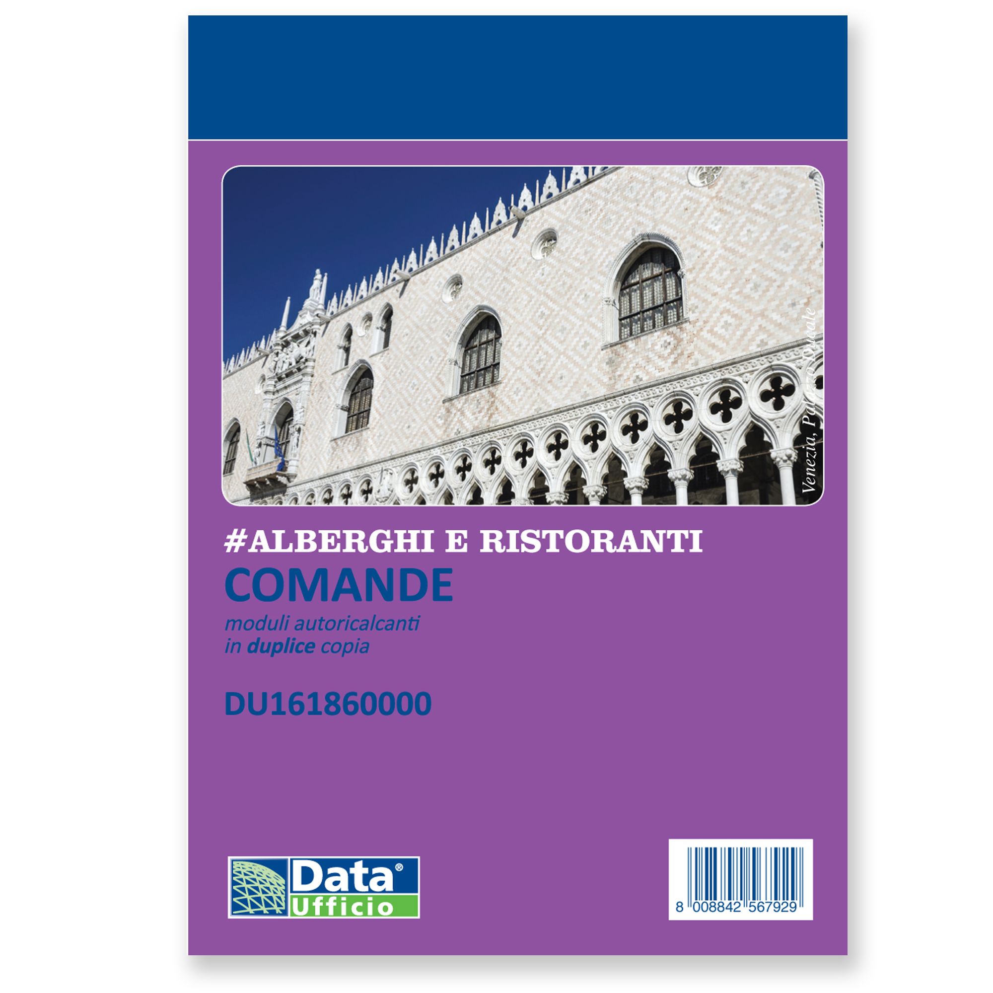 Data Ufficio - Ordini generici - 25 fogli - A7 - duplicato - senza carbonio - numerato