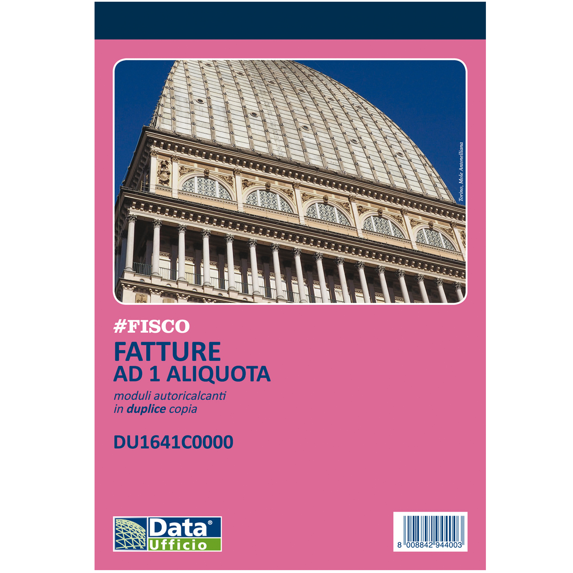 Data Ufficio - Blocco aliquota 1 fattura - 50 fogli - 148 x 215 mm - duplicato - senza carbonio - numerato
