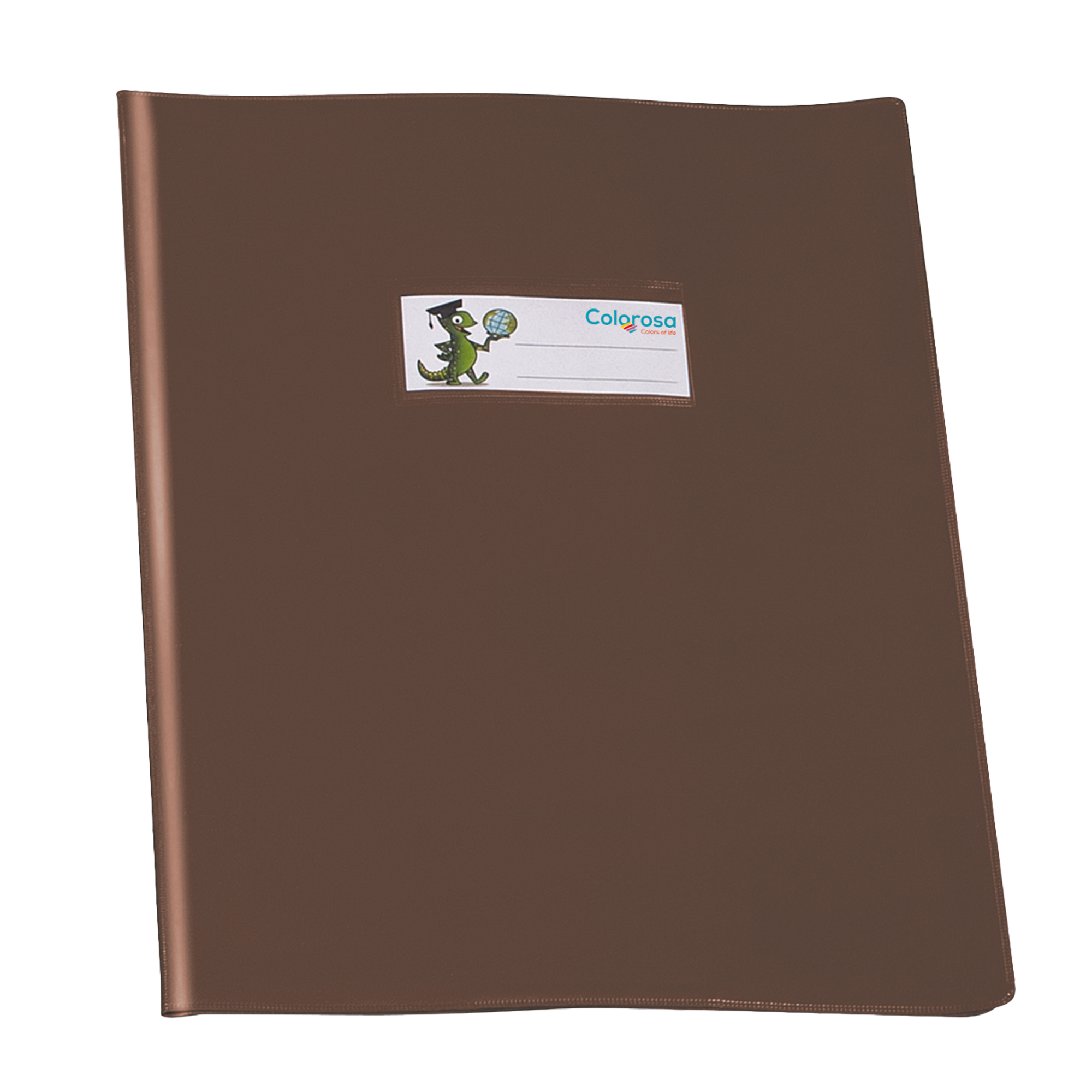 Coprimaxi GreenLine - 21 x 30 cm - PVC - 220 mic - c/alette - lucido - marrone - Colorosa