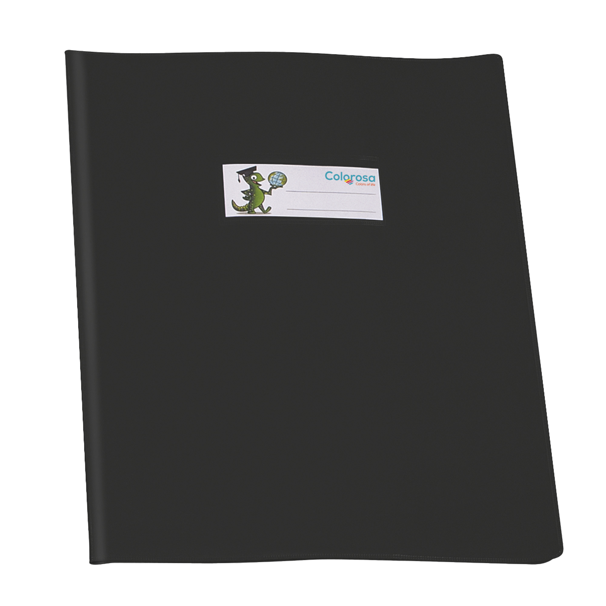 Coprimaxi GreenLine - 21 x 30 cm - PVC - 220 mic - c/alette - lucido - nero - Colorosa
