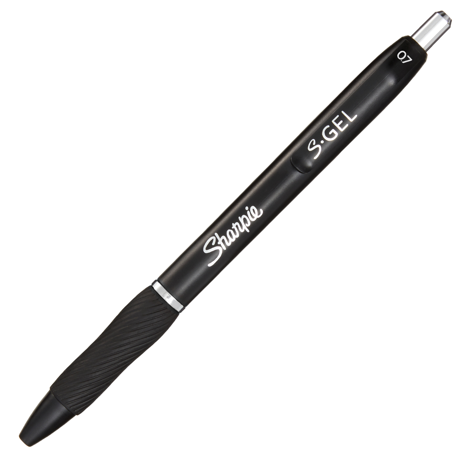 Sharpie S-Gel - Penna a sfera - nero - inchiostro gel - 0.7 mm - medio - retrattile (pacchetto di 12)