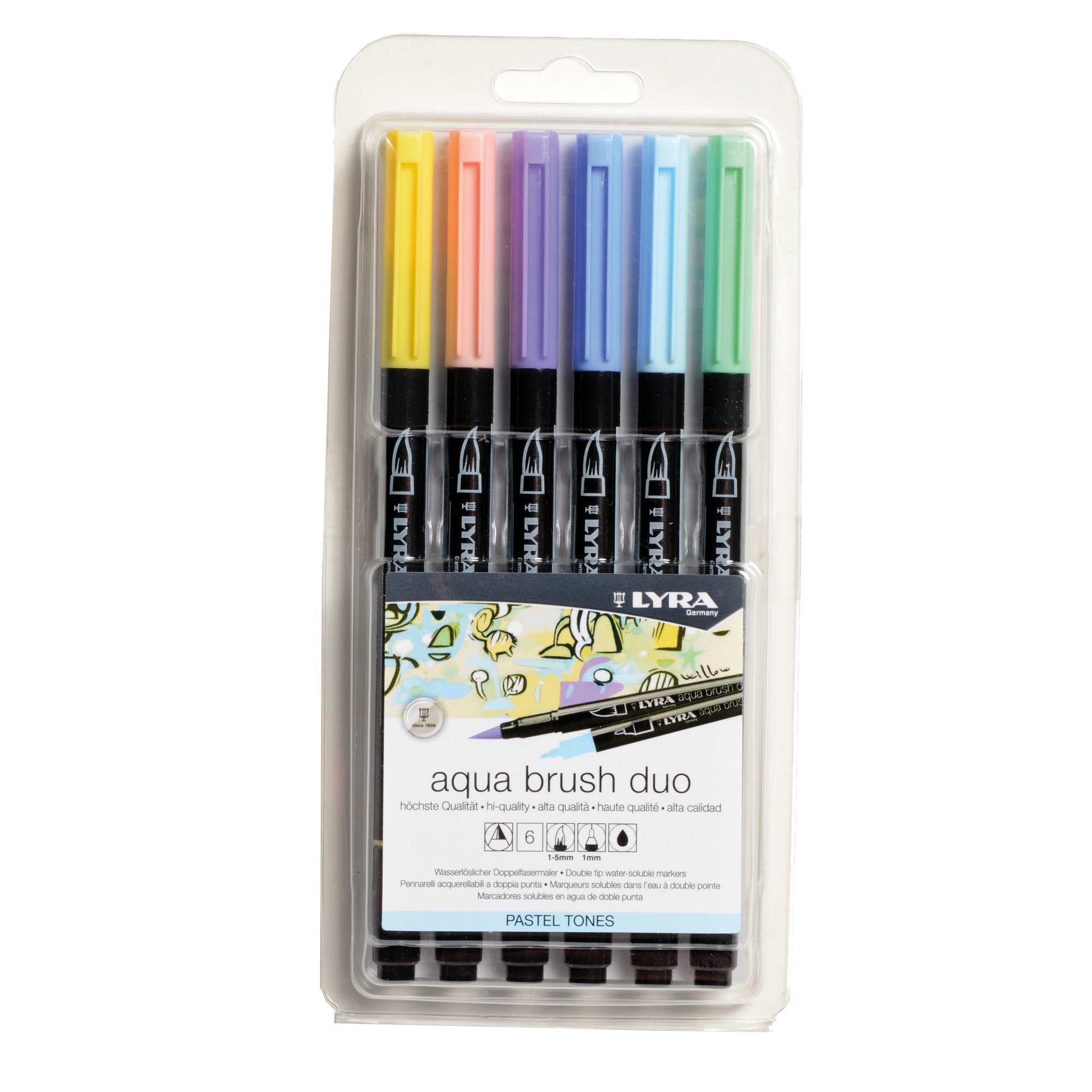 Pennarello Aqua Brush Duo - colori pastel - …
