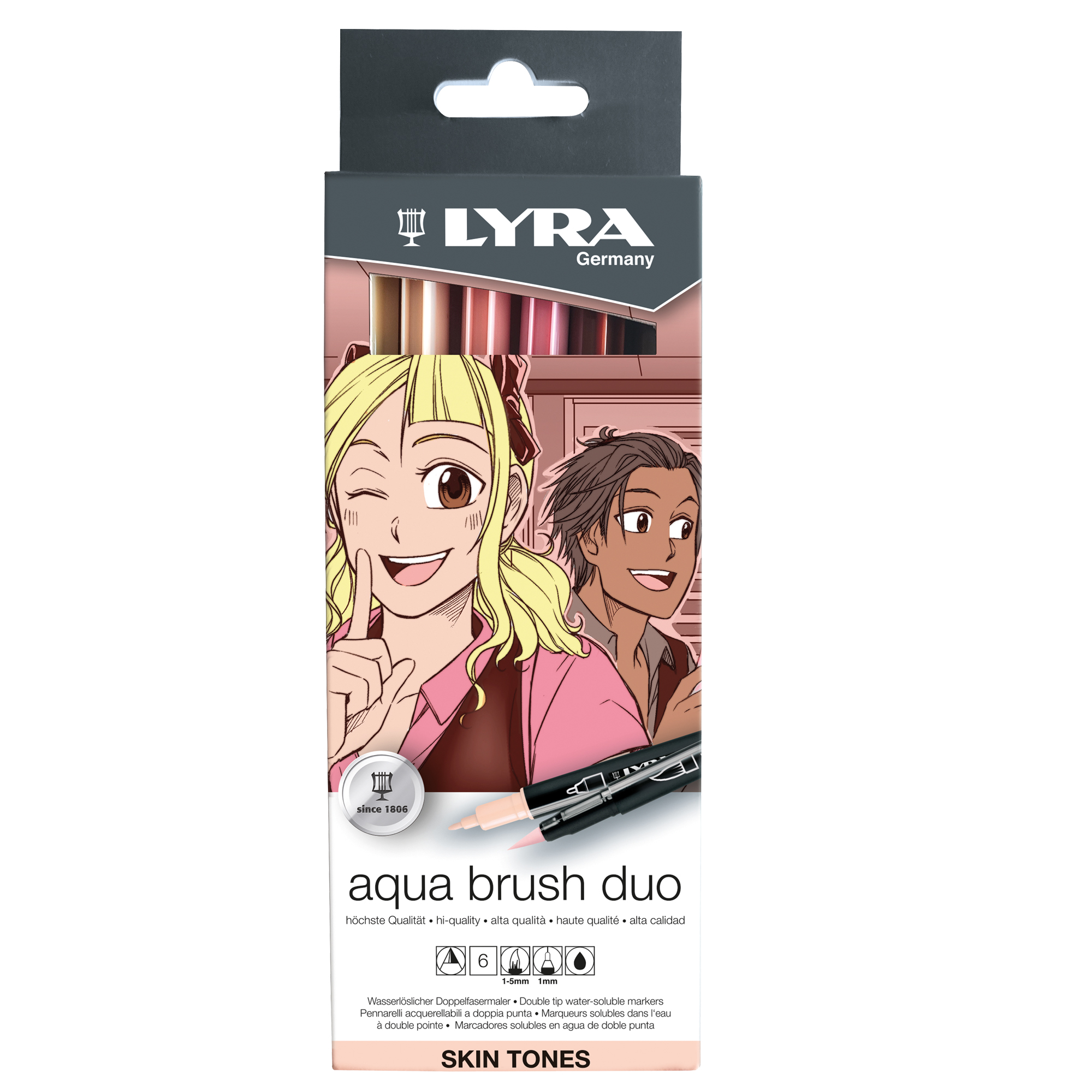 Pennarello Aqua Brush Duo - skin tones - …
