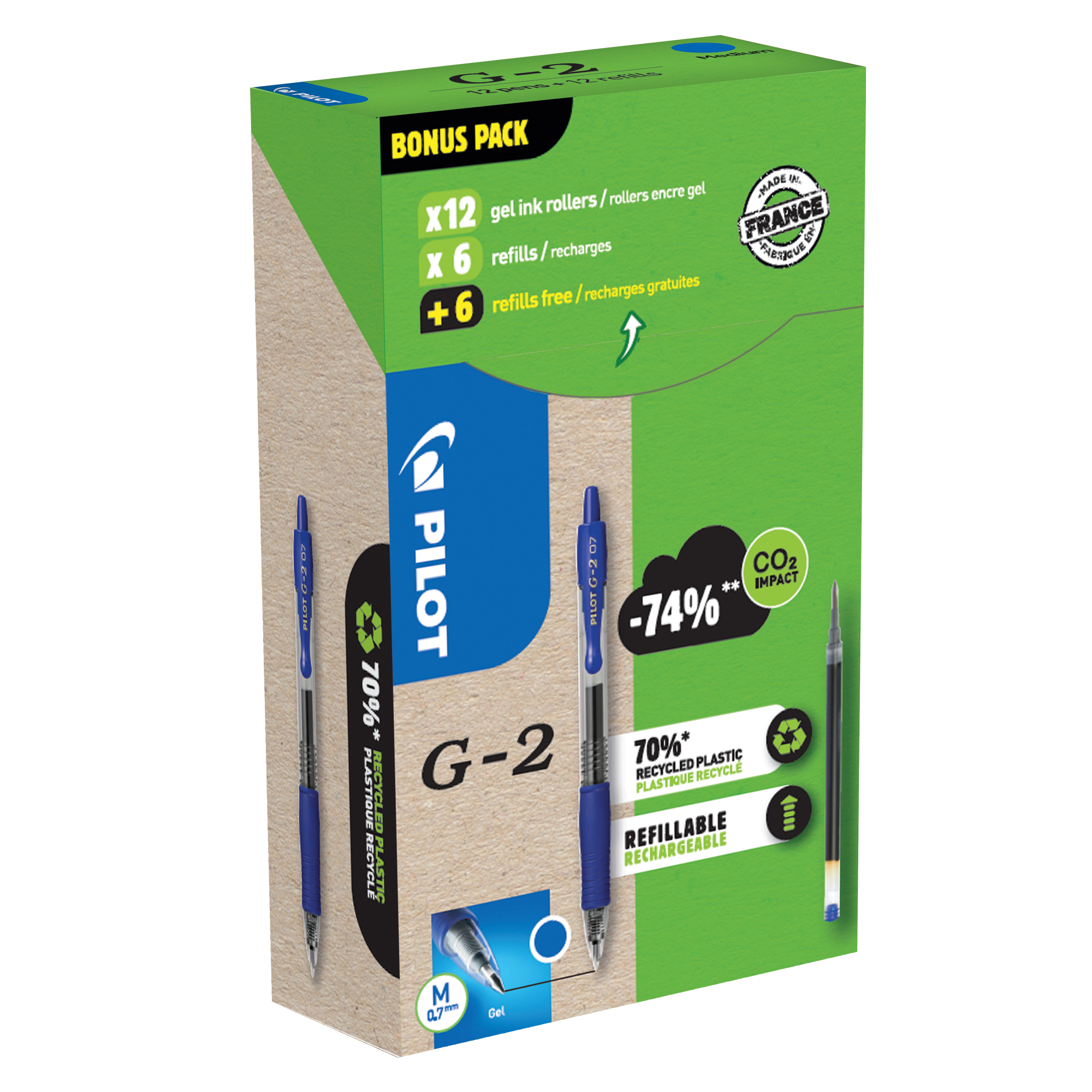 Penna roller gel scatto G-2 - punta 0,7 …