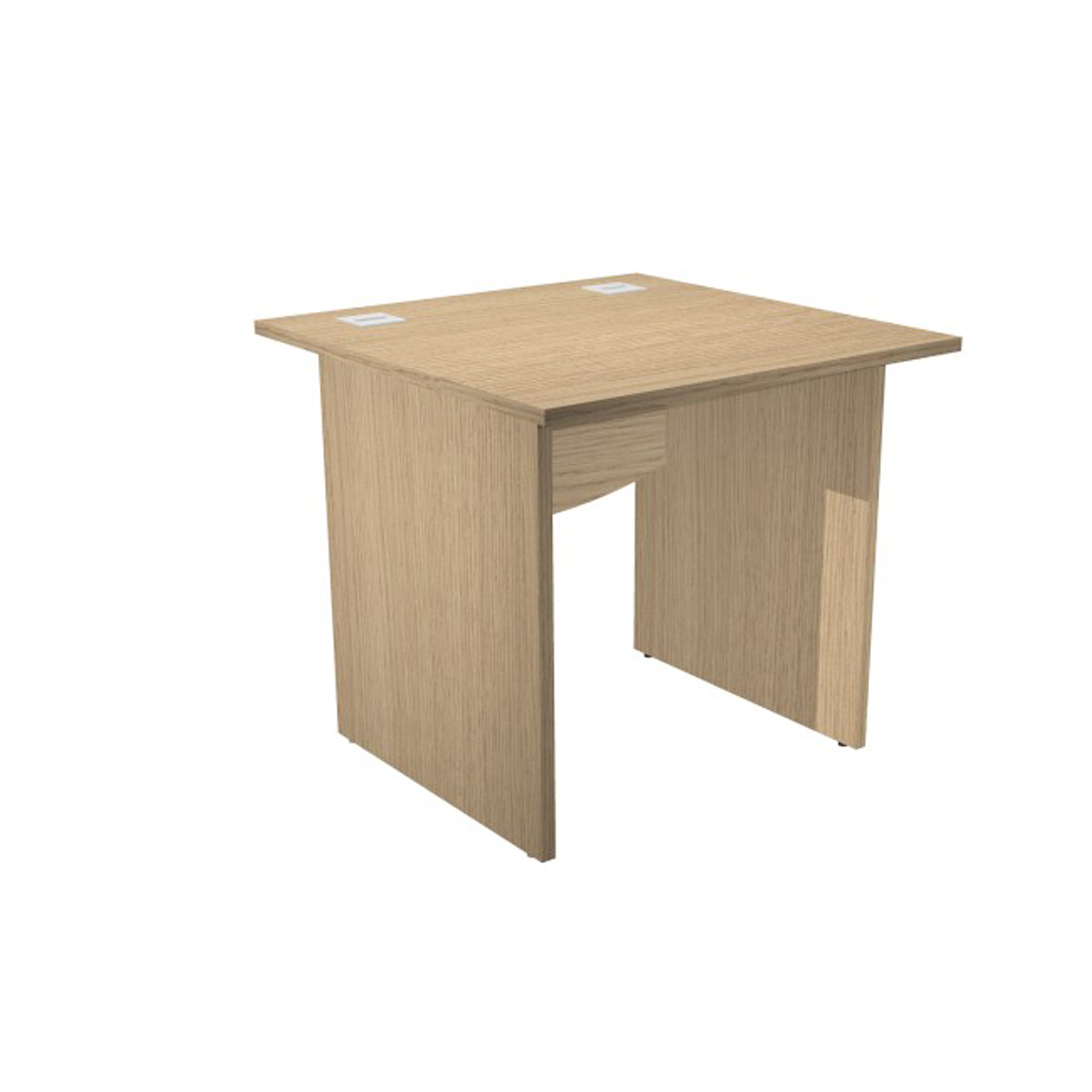 Scrivania Operativa Agorà Basic - fianchi melaminico - 80 x 80 x H 73 cm - rovere