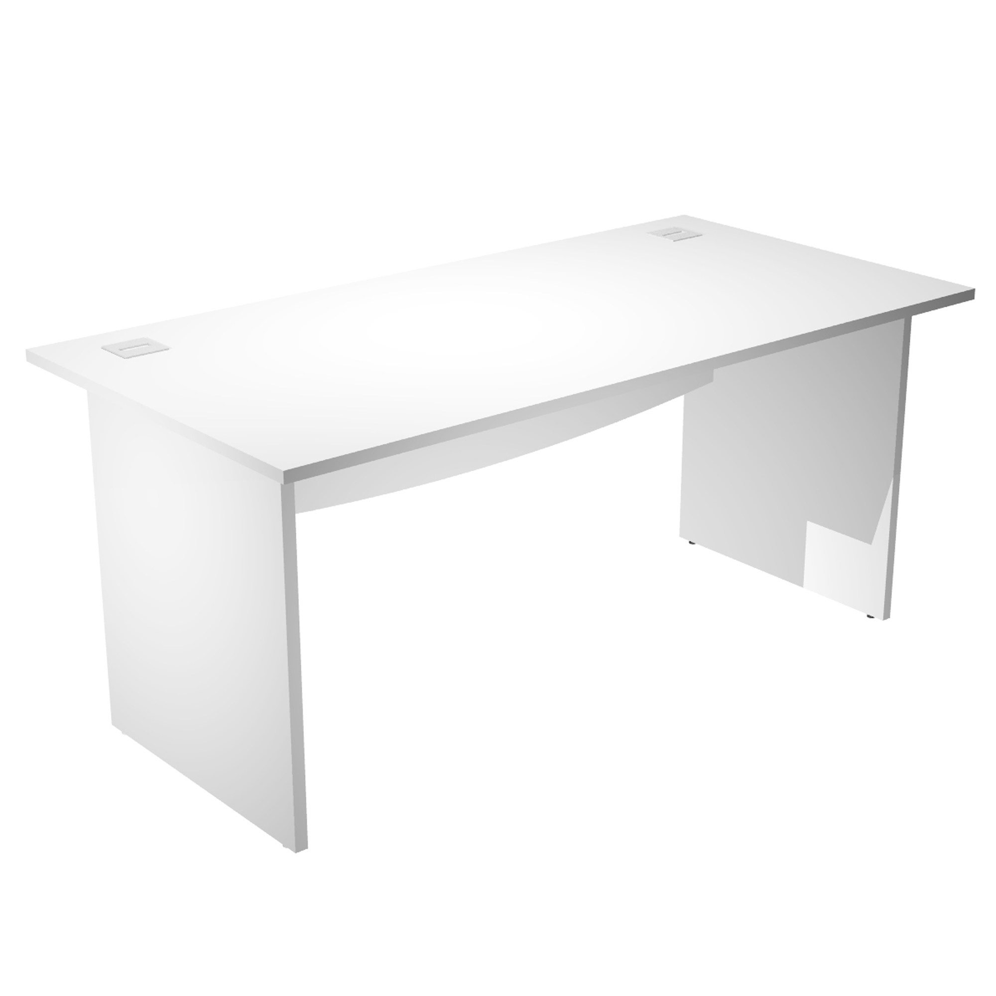 Scrivania Operativa Agorà Basic - fianchi melaminico - 120 x 80 x H 73 cm - bianco