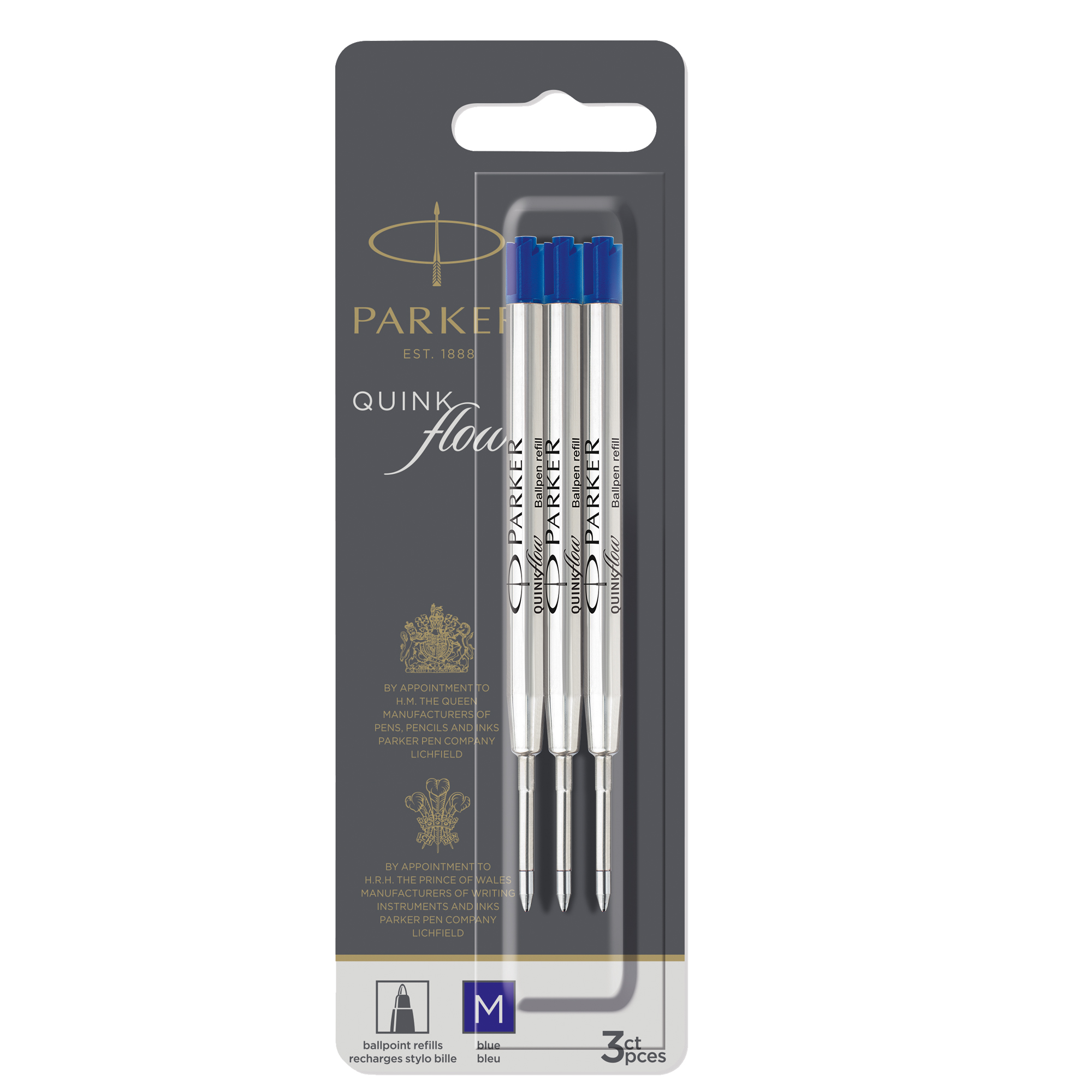 SCRITTURA E CORREZIONE - Refill sfera Quinkflow - Blu