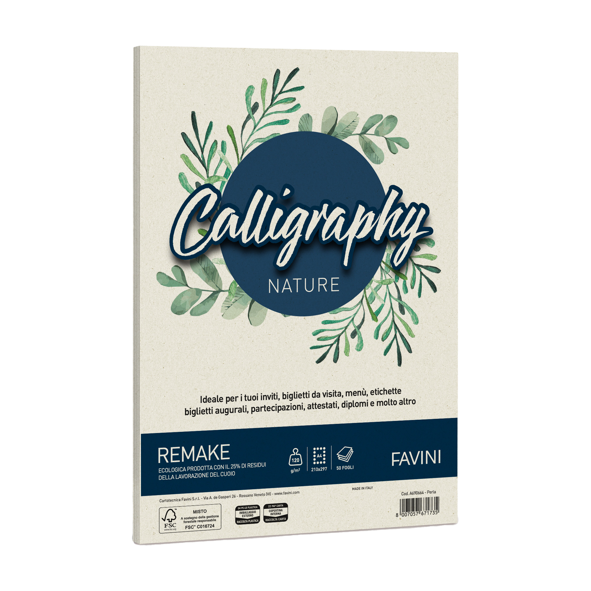 Carta Calligraphy Nature Remake - A4 - 120 …