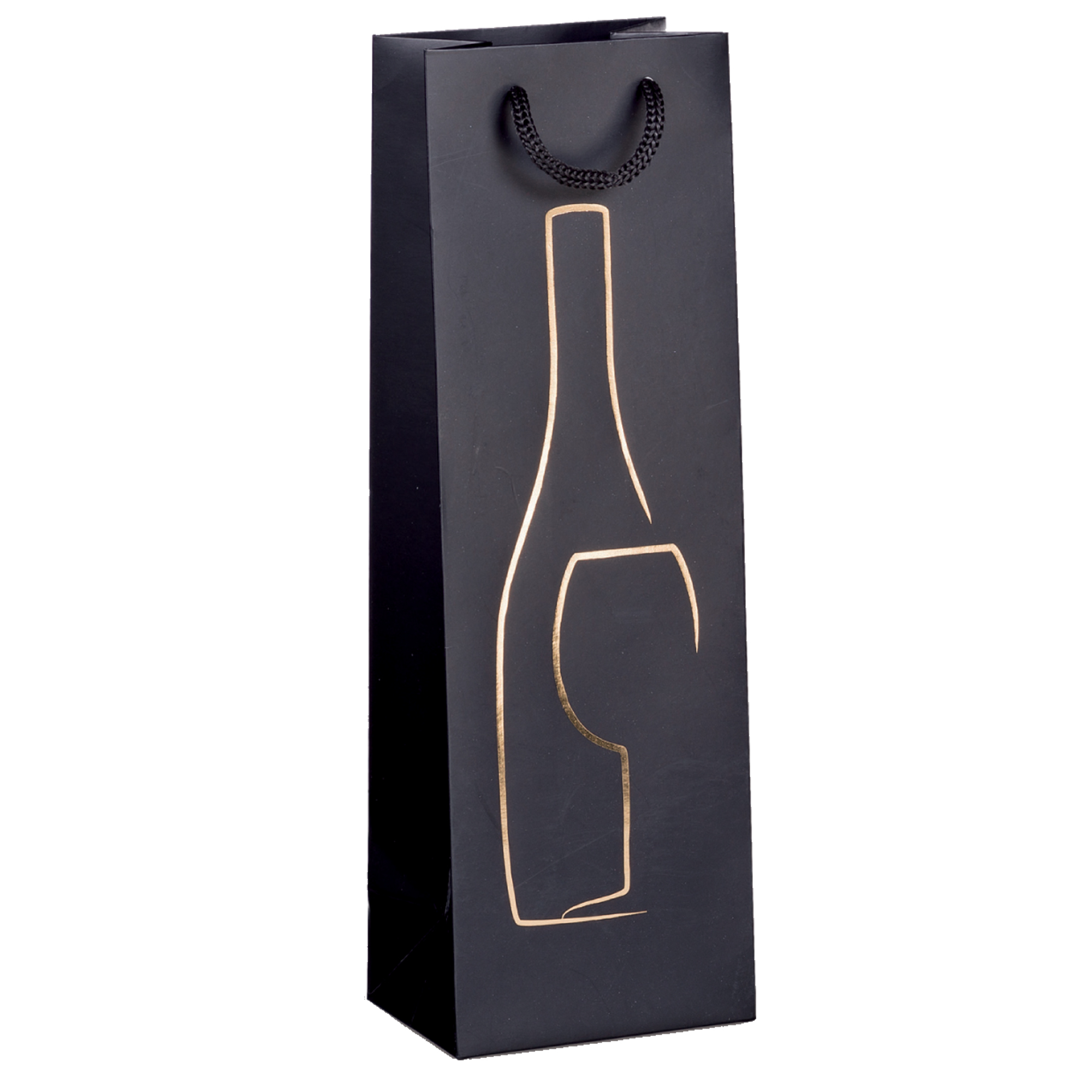 Shopper portabottiglie - con manici in corda - …