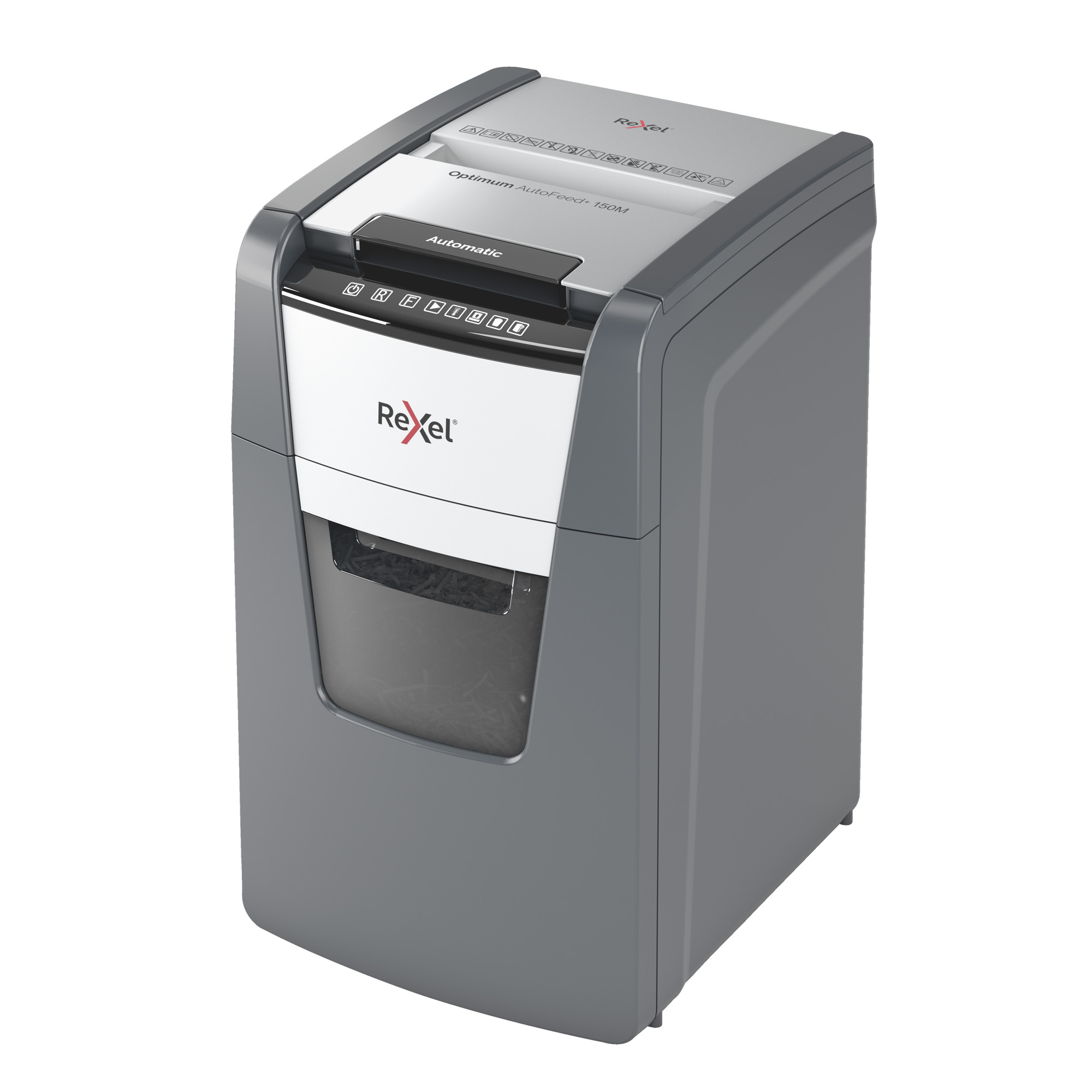Rexel Optimum AutoFeed+ 150M - Distruggidocumenti - Micro-Cut - 2 x 15 mm - P-5