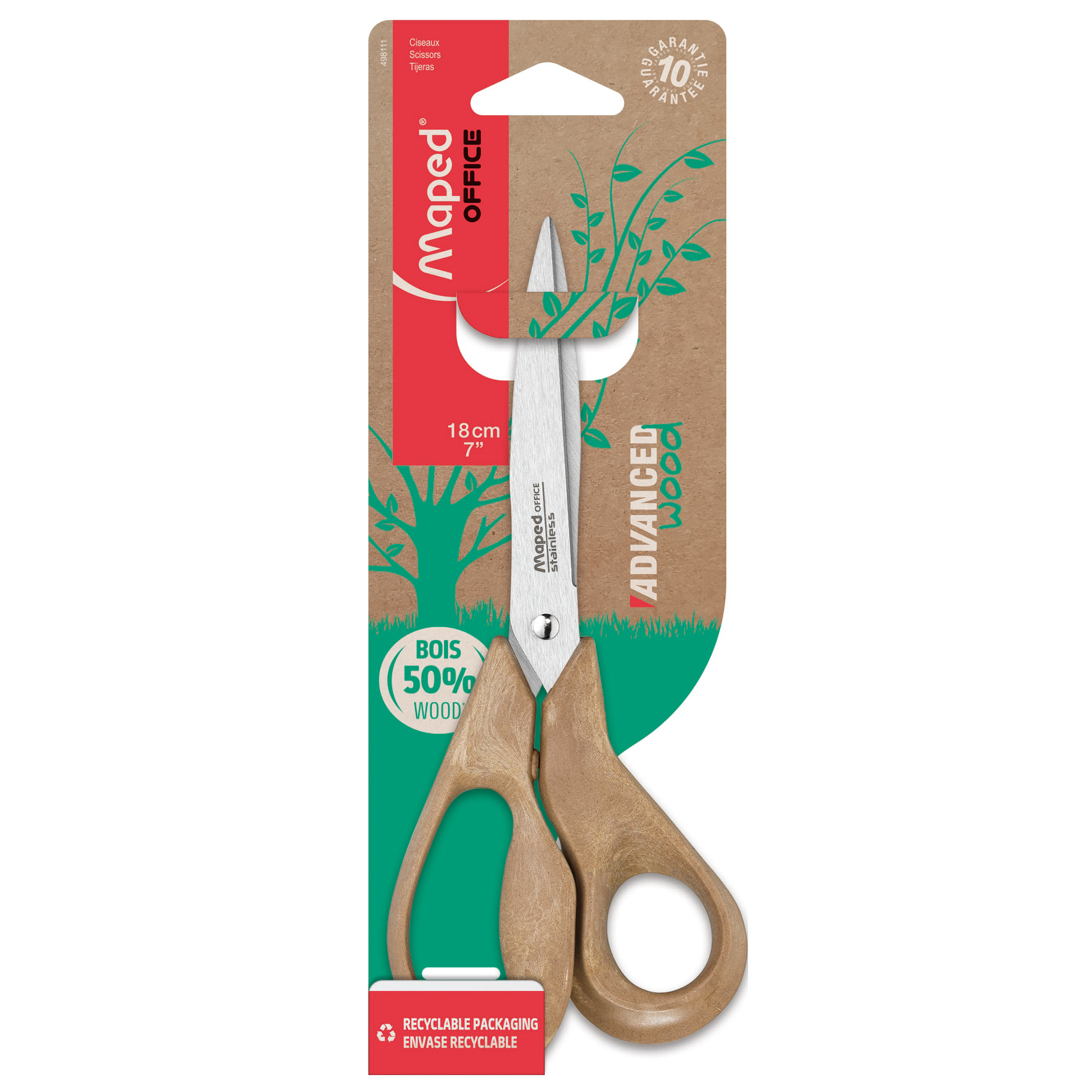 Maped Forbici Advanced Legno 18 cm