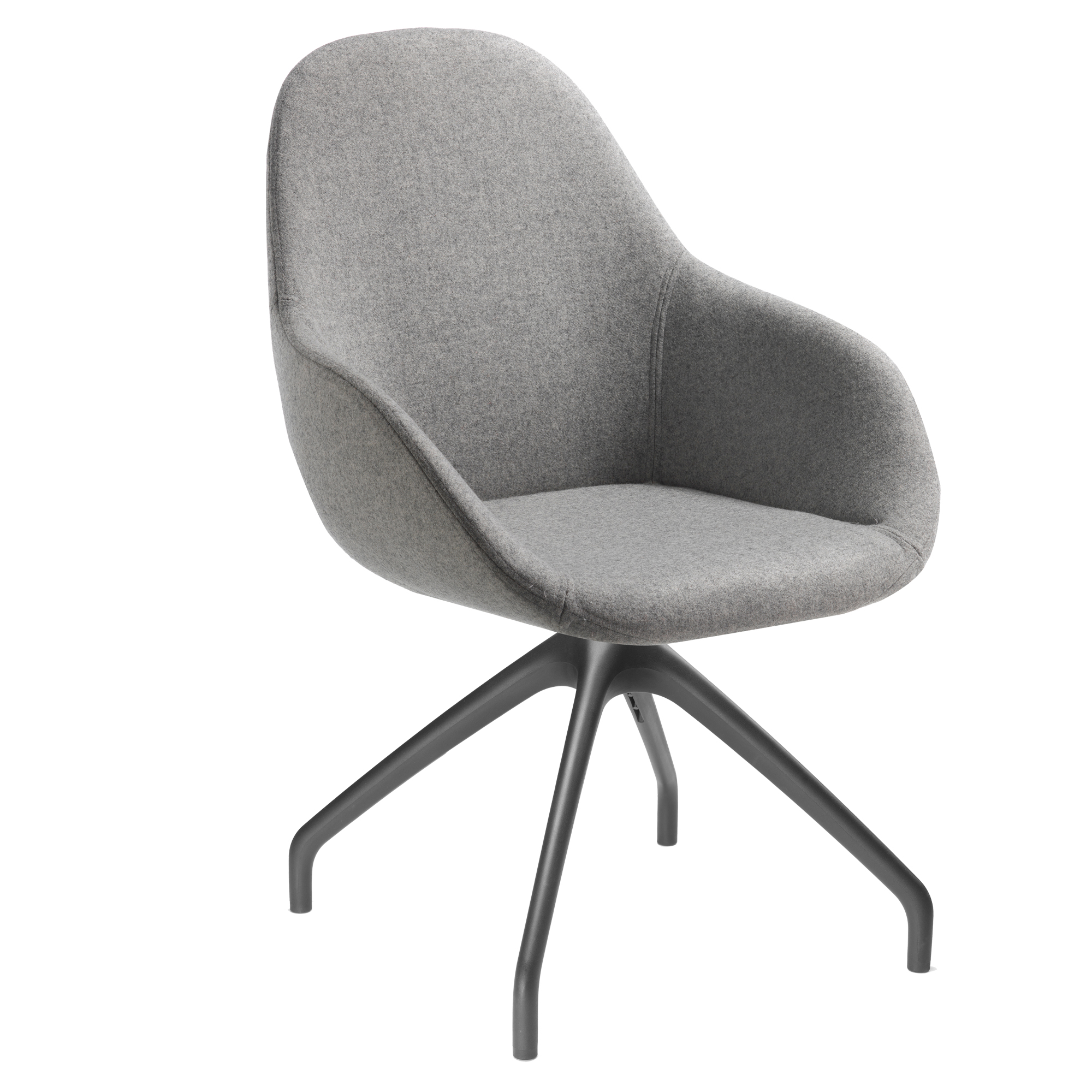 Poltrona direzionale Nida NADG - grigio chiaro - …
