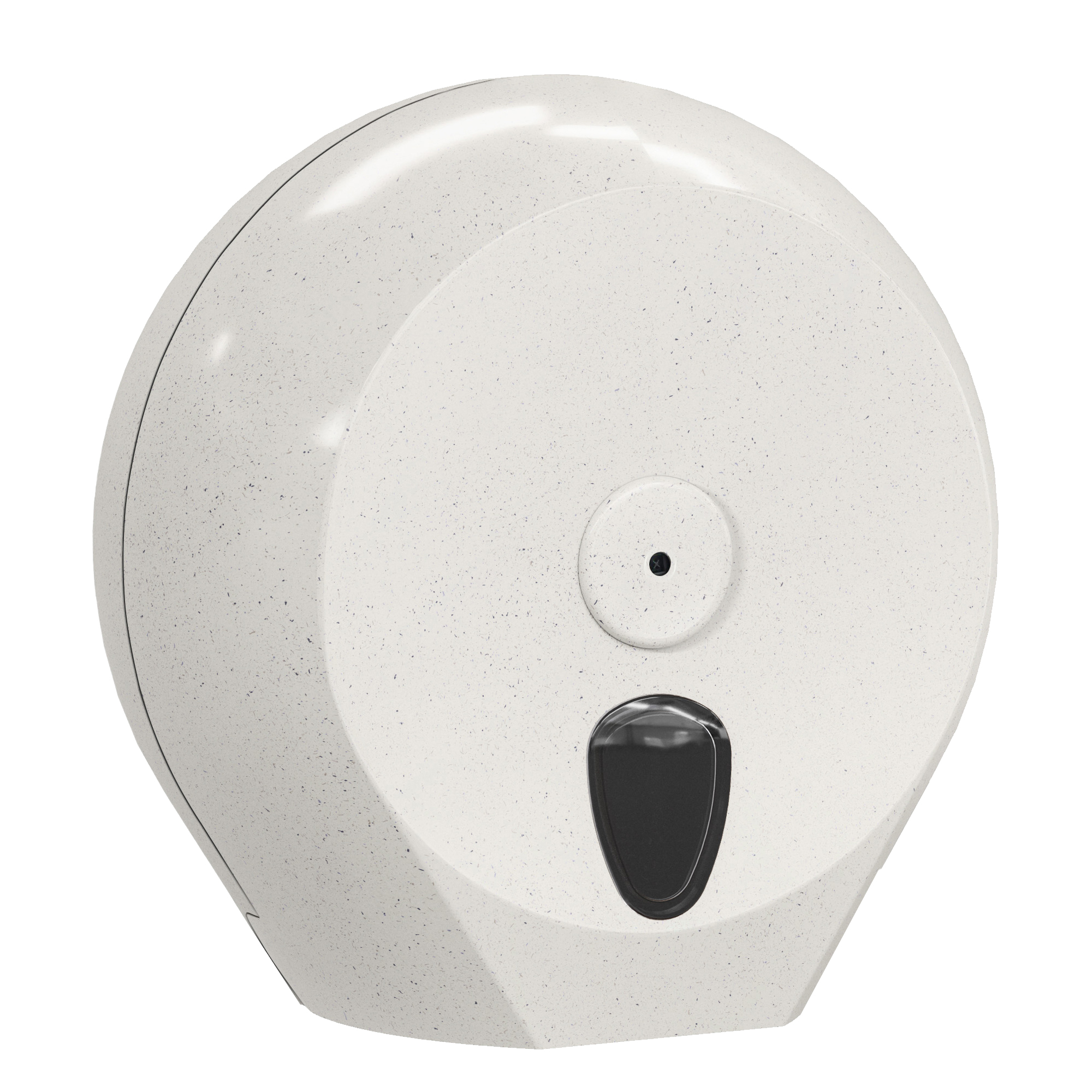 Dispenser carta igienica Woodplastic rotolo Mini Jumbo plus - 27,3 x 12,8 x 27 cm - rotolo diametro 23 cm - bianco - Mar Plast