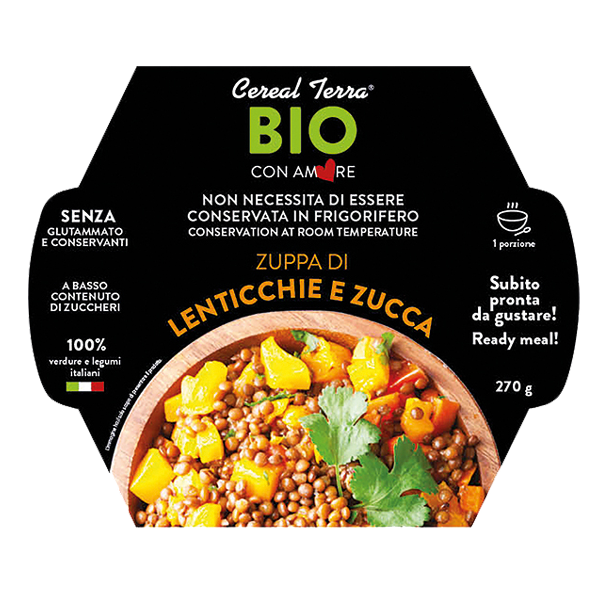 Zuppa lenticchie e zucca - 300 gr - …