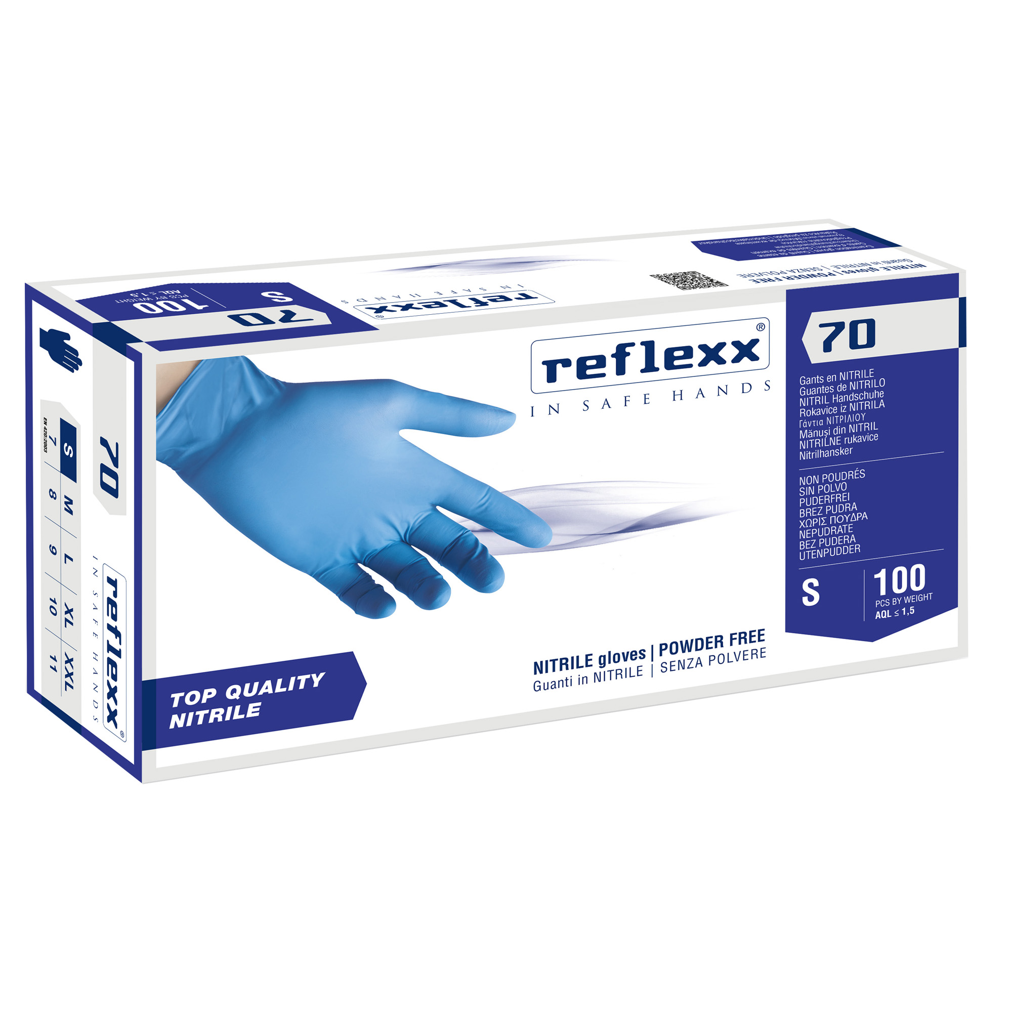 Guanti in nitrile R70 - senza polvere - …