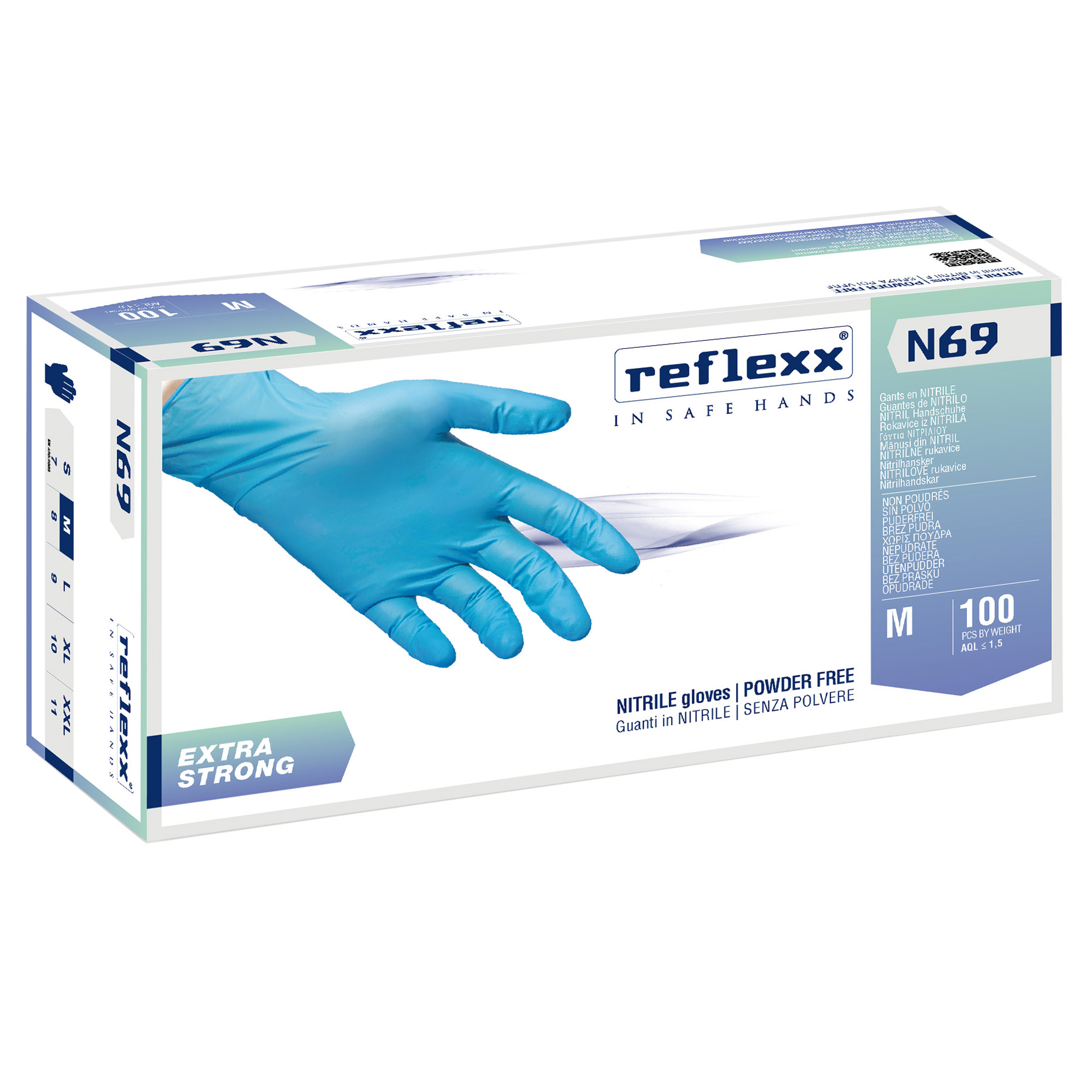 Guanti in nitrile extra strong N69 - senza …