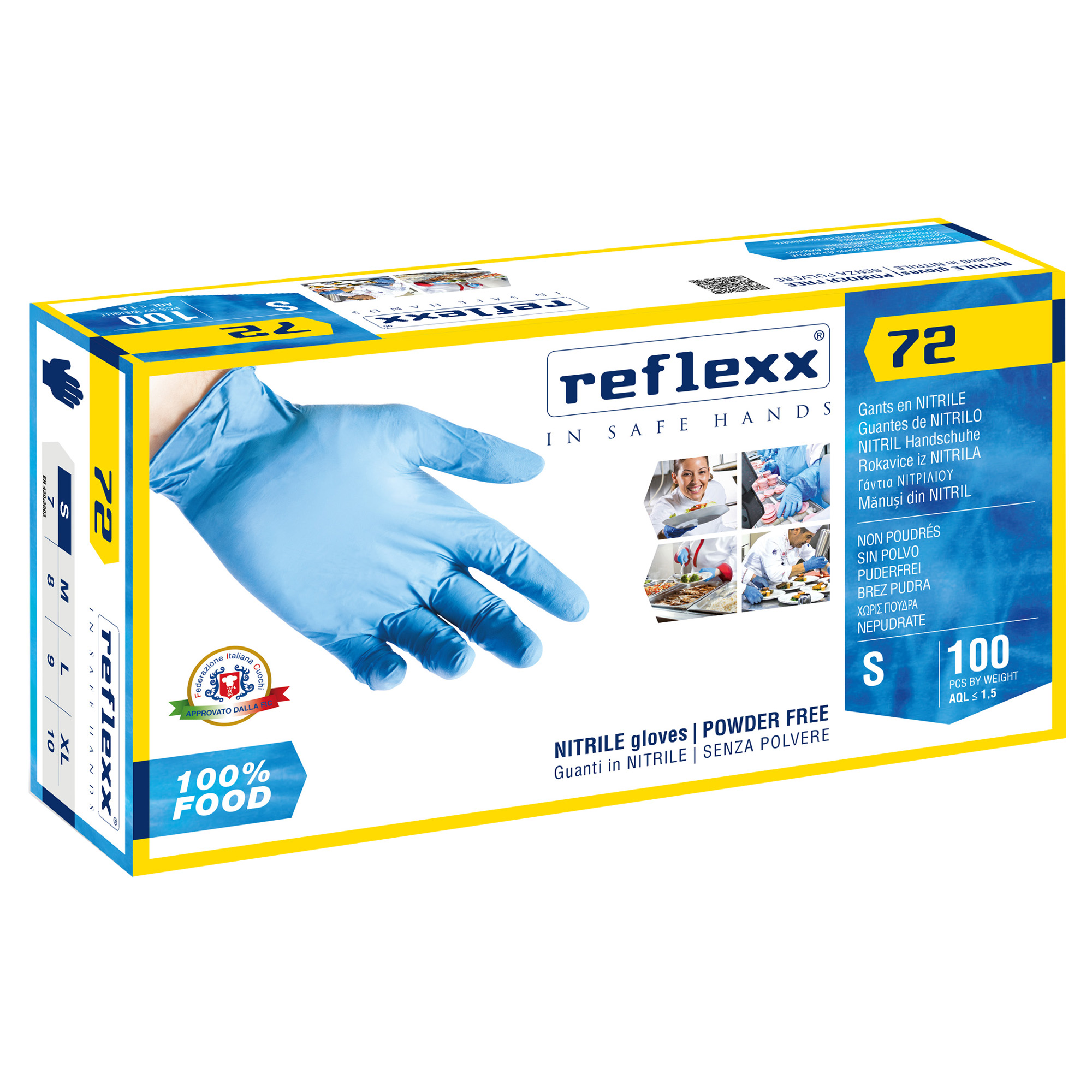 Guanti in nitrile foodline R72 - tg S …