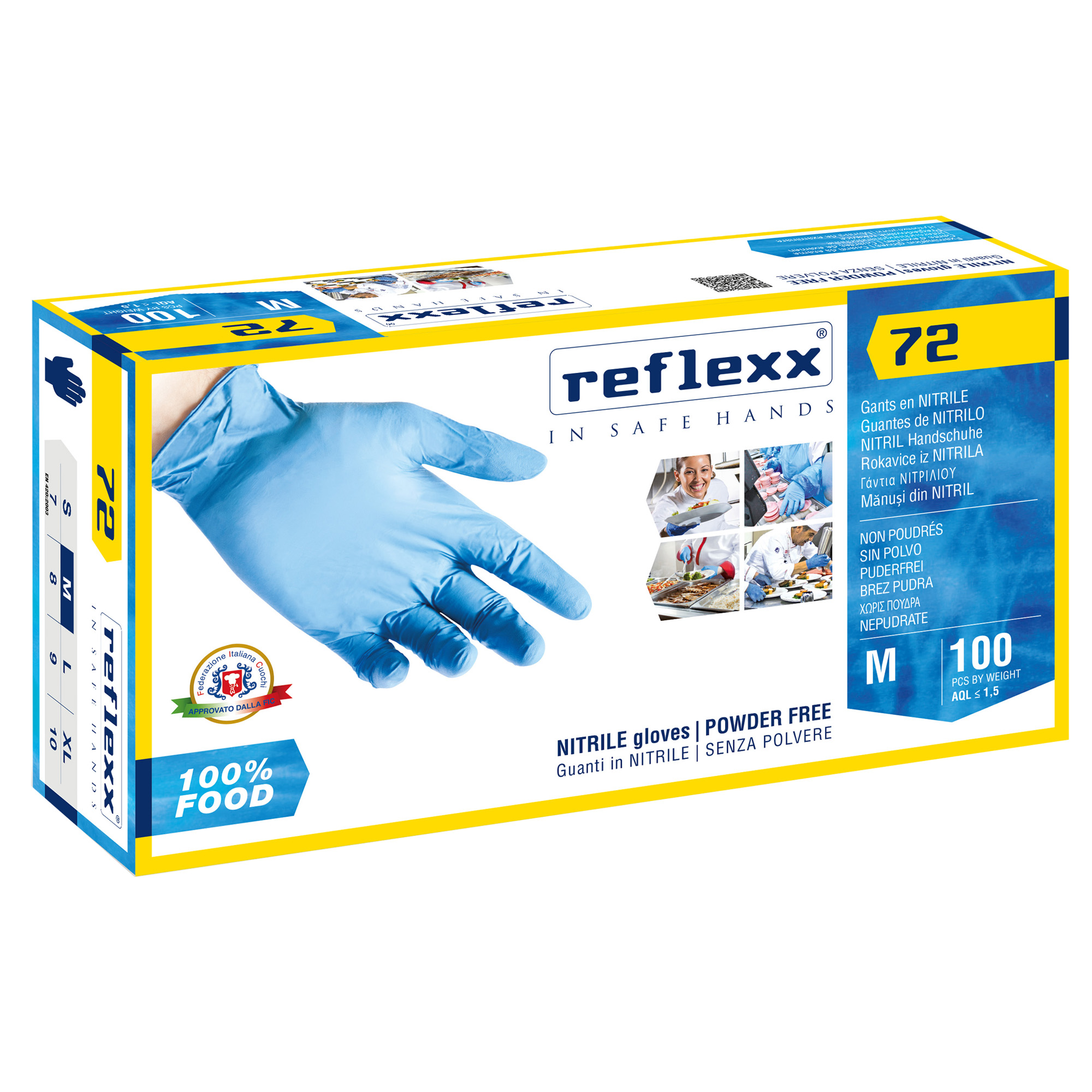 Guanti in nitrile foodline R72 - tg M …