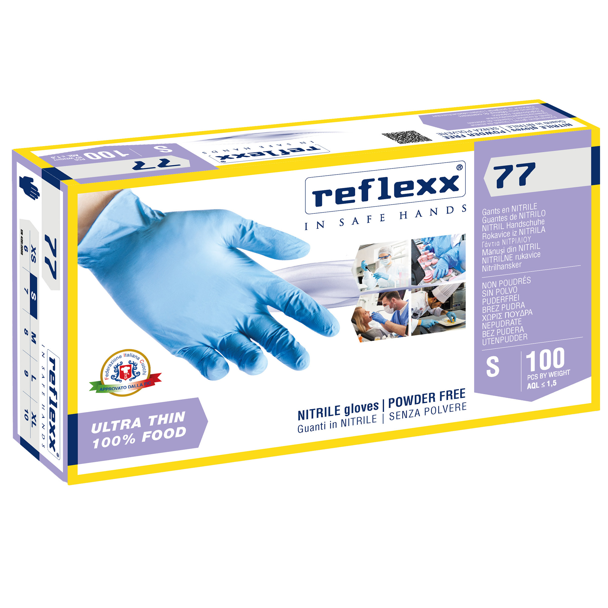 Guanti in nitrile R77 - tg S - …