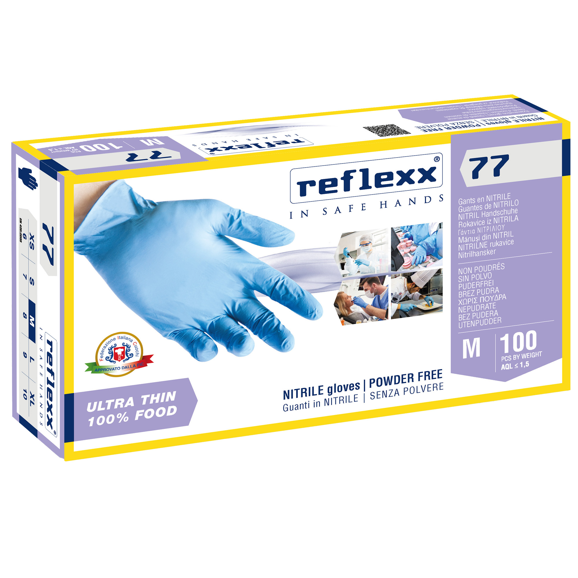 Guanti in nitrile R77 - tg M - …