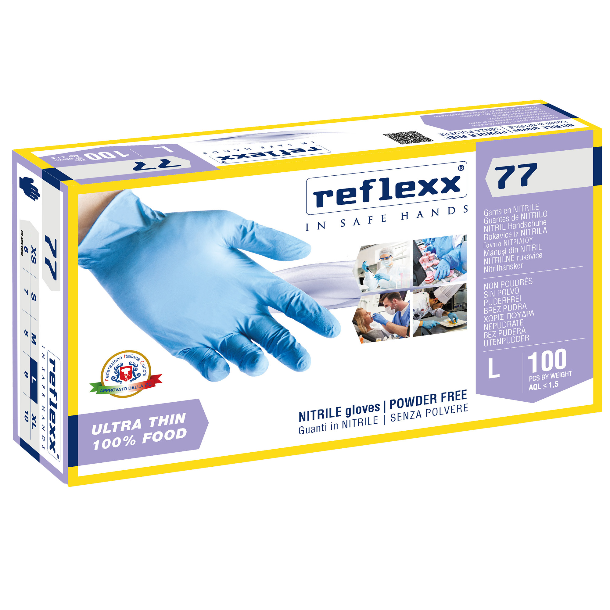 Guanti in nitrile R77 - tg L - …