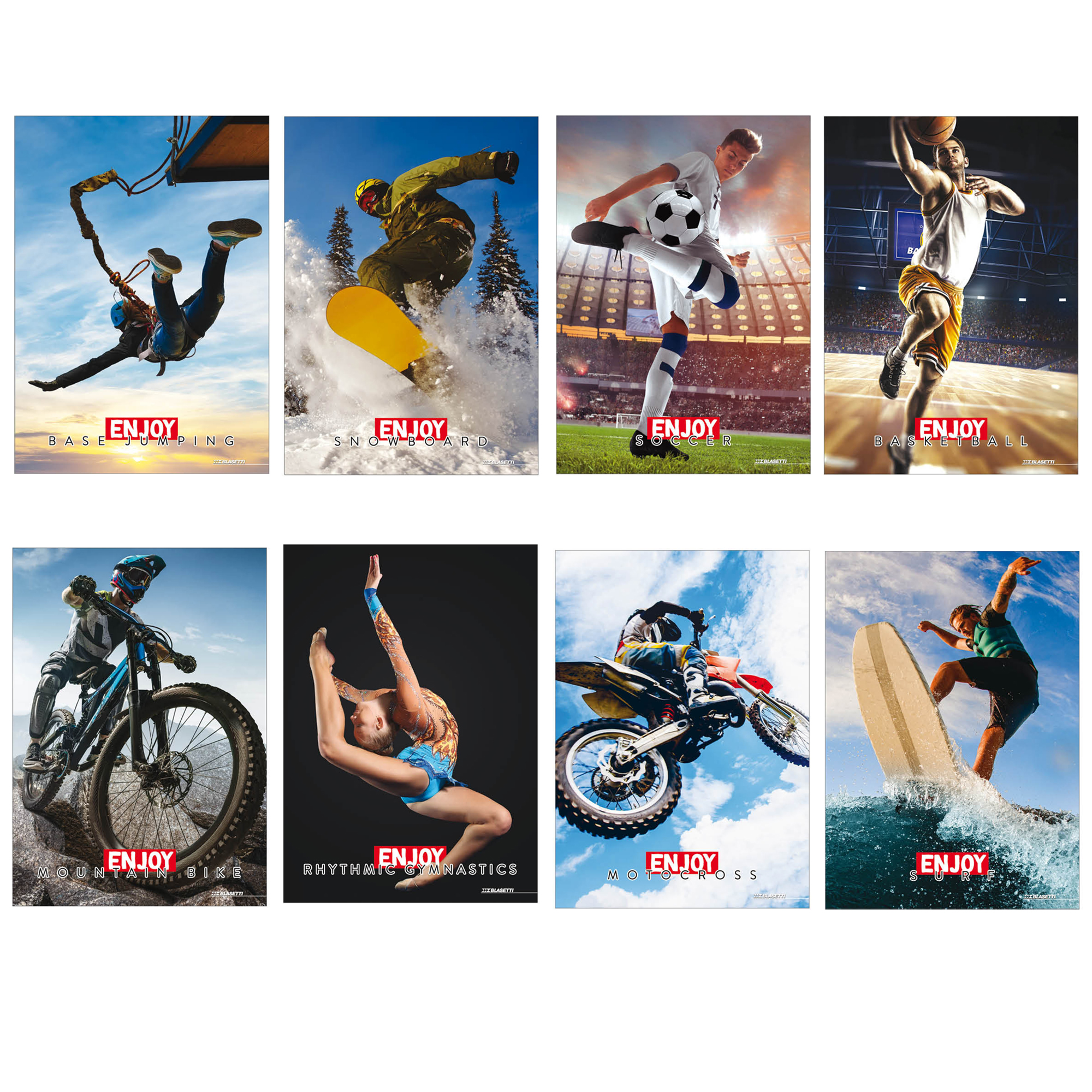 Maxiquaderno Enjoy Sport - A4 - 1 rigo …