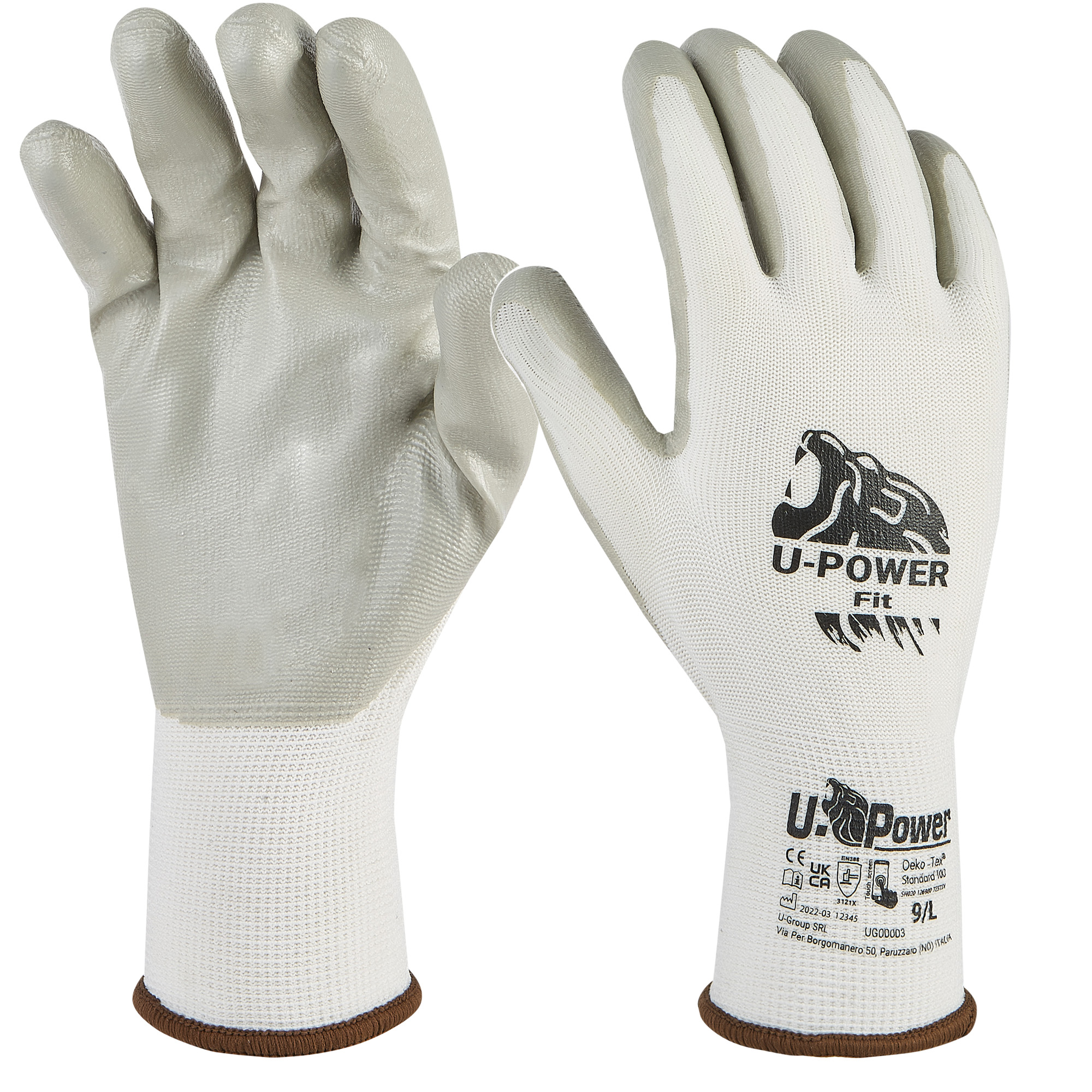 Guanti di protezione FIT taglia 10 bianco grigio …