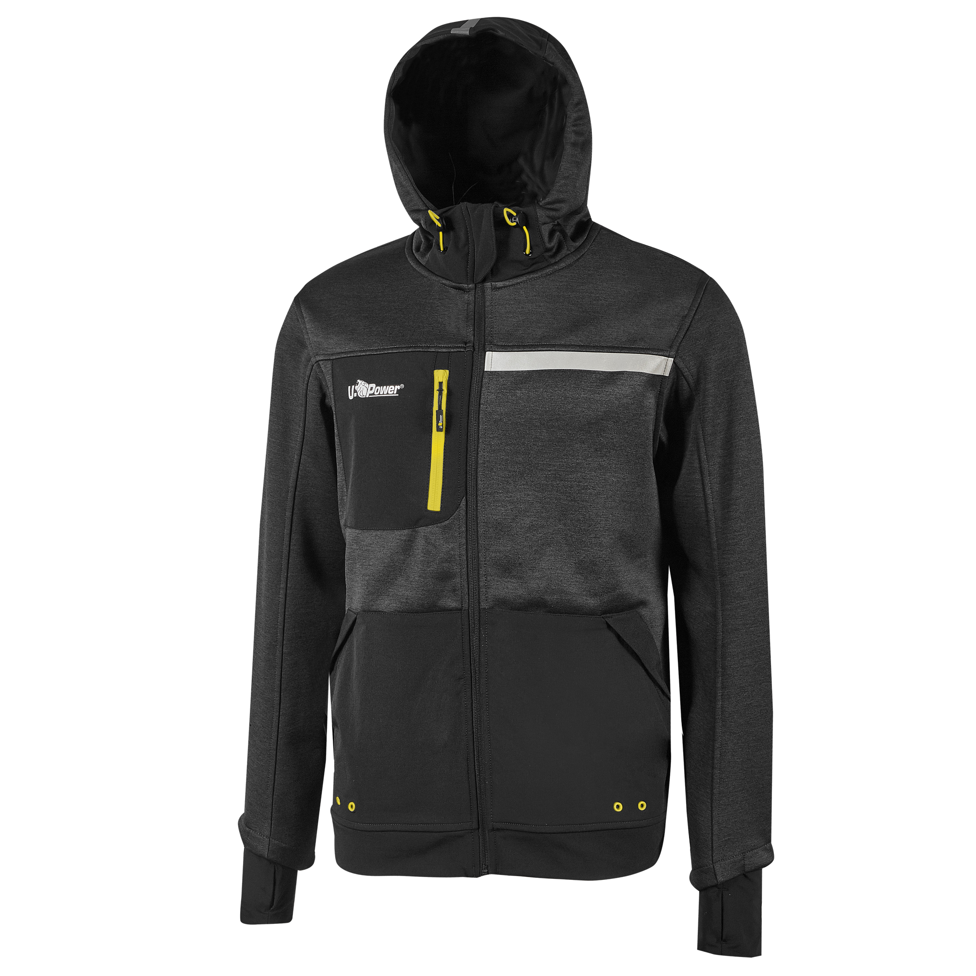 Felpa Galaxy - taglia L - nero/giallo - …