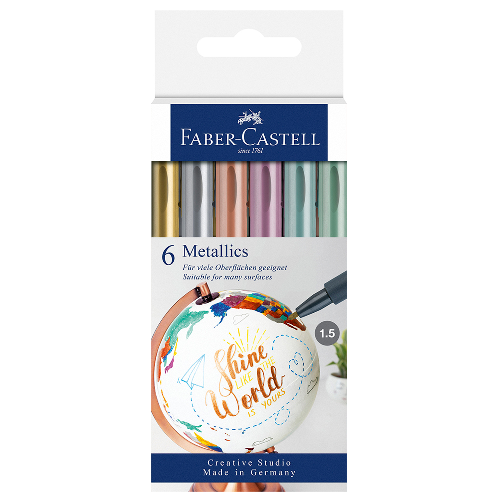 Marcatori - colori assoriti metallics - Faber-Castell - …