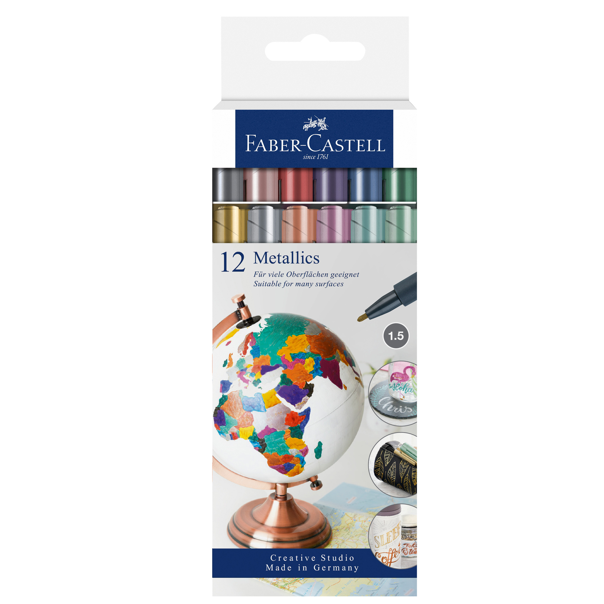 Marcatori - colori assoriti metallics - Faber-Castell - …