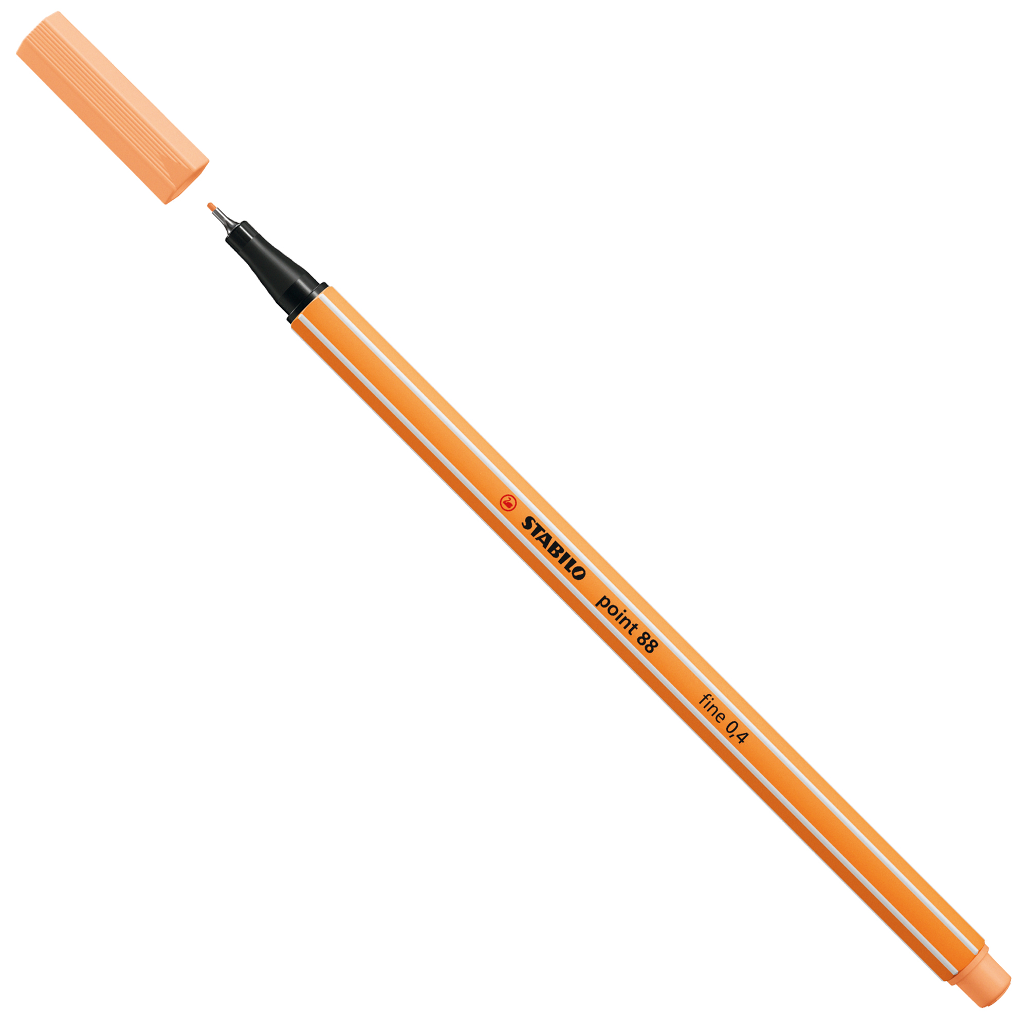 STABILO point 88 - Penna a punta sottile - arancione chiaro - 0.4 mm - fine