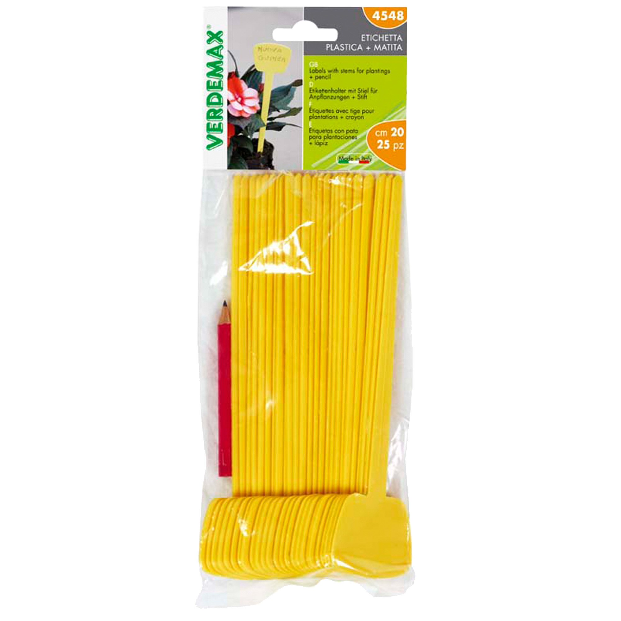 Busta 25 etichette diritte con gambo - 5 …