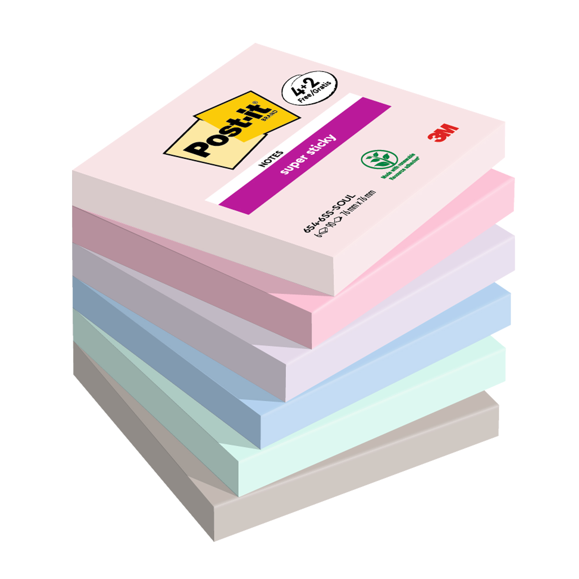 Blocco foglietti Post-it Super Sticky Soulful - 76 …